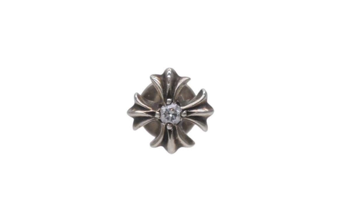 Chrome Hearts Chrome Hearts Diamond Plus Cross Stud Earring Size ONE SIZE - 1 Thumbnail