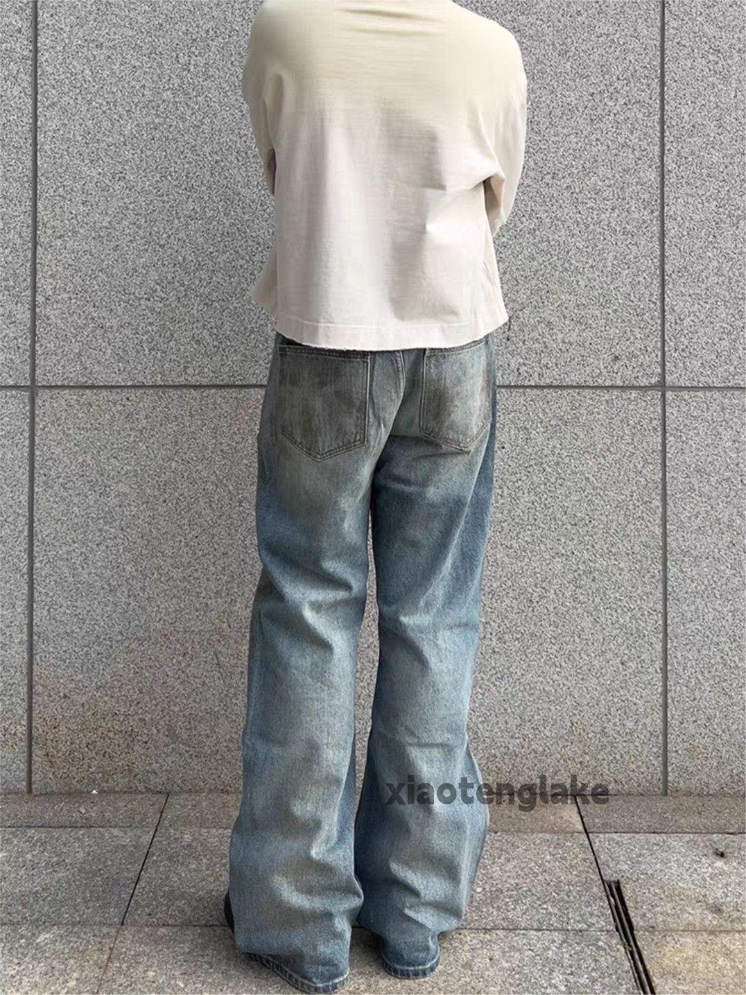 Jean xz vintage distressed faded punk stain paint grunge jeans Size US 26 / EU 42 - 1 Thumbnail