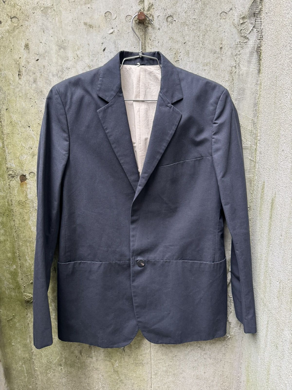 image of Label Under Construction 1 Button Blazer in Dark Navy, Men's (Size Medium)