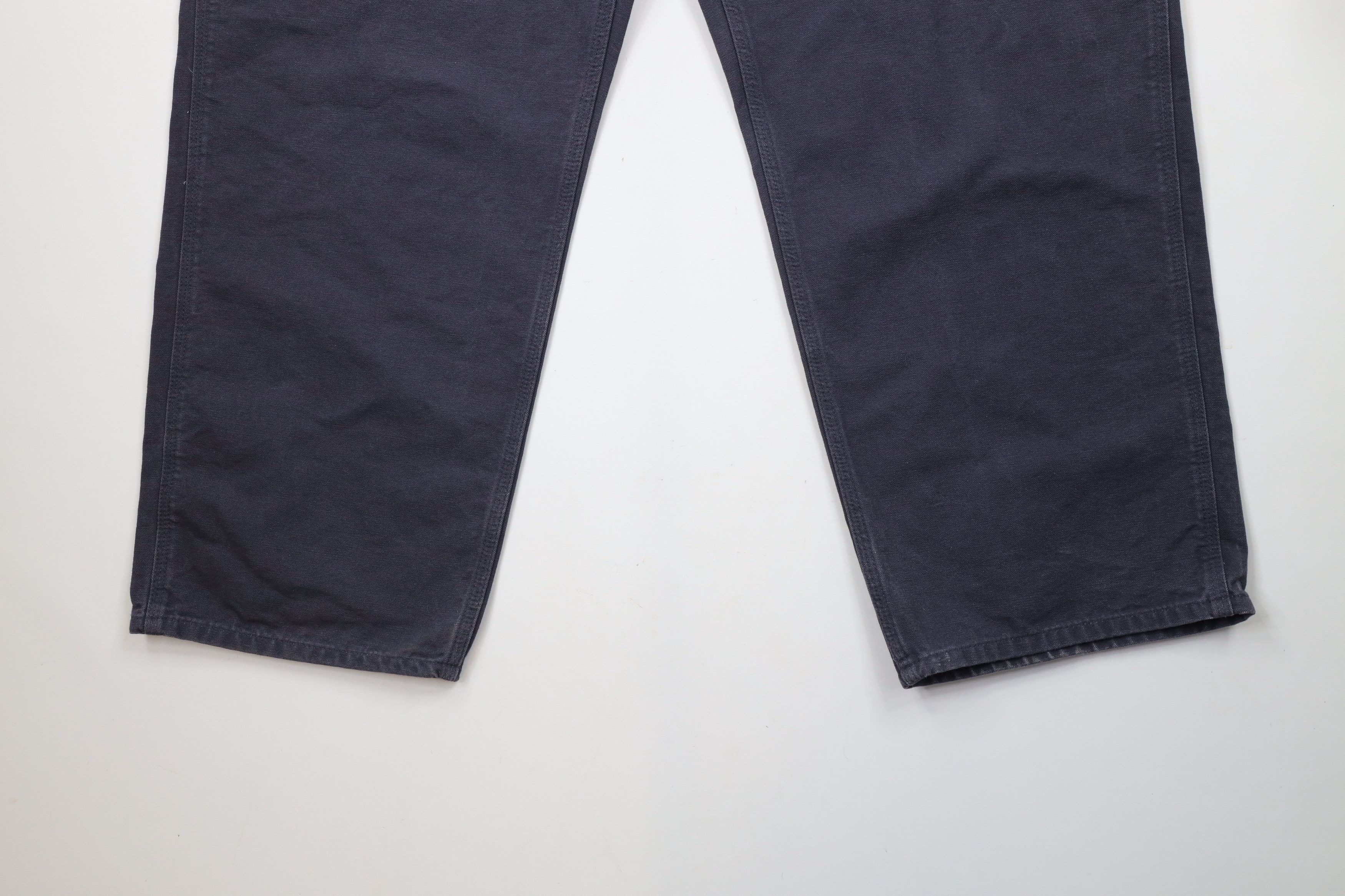 Carhartt × Vintage Vintage Carhartt Out Wide Leg Canvas Dungaree Pants Gray Size US 44 / EU 60 - 4 Thumbnail
