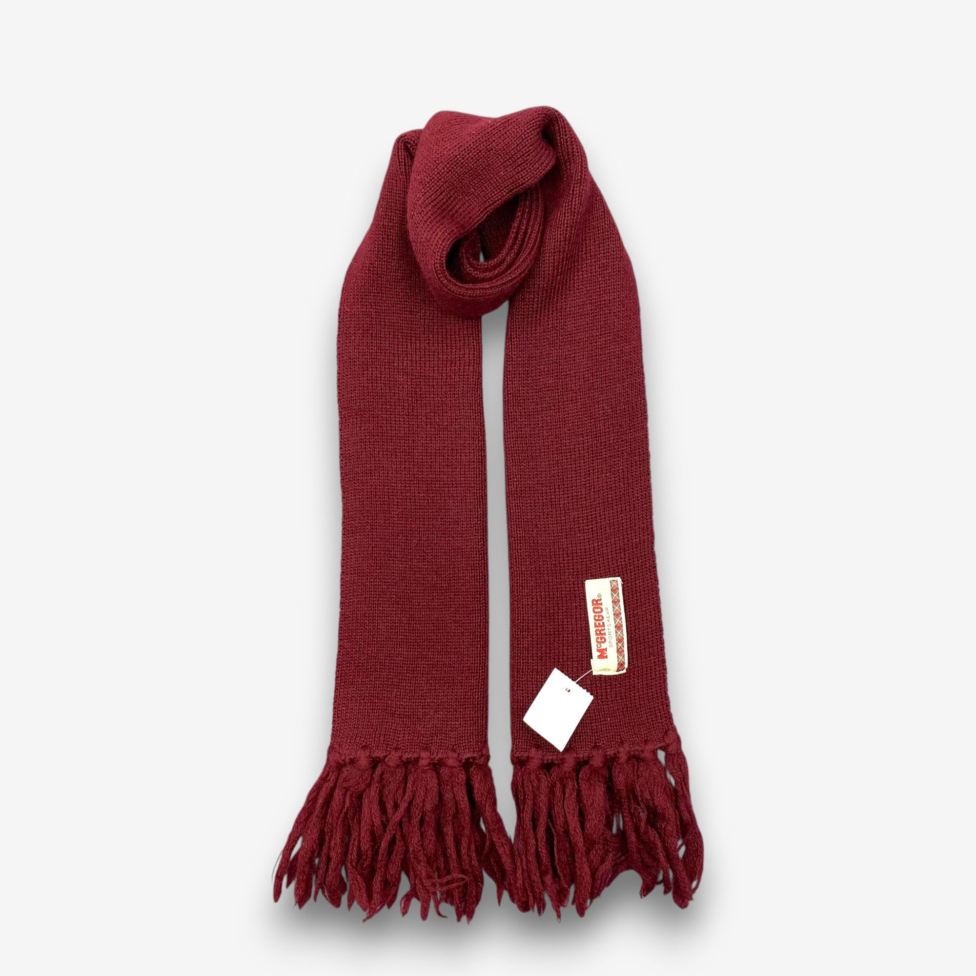 McGregor Vintage McGregor Scarf Muffler Wool Ribbed Knit Scarves Size ONE SIZE - 1 Thumbnail