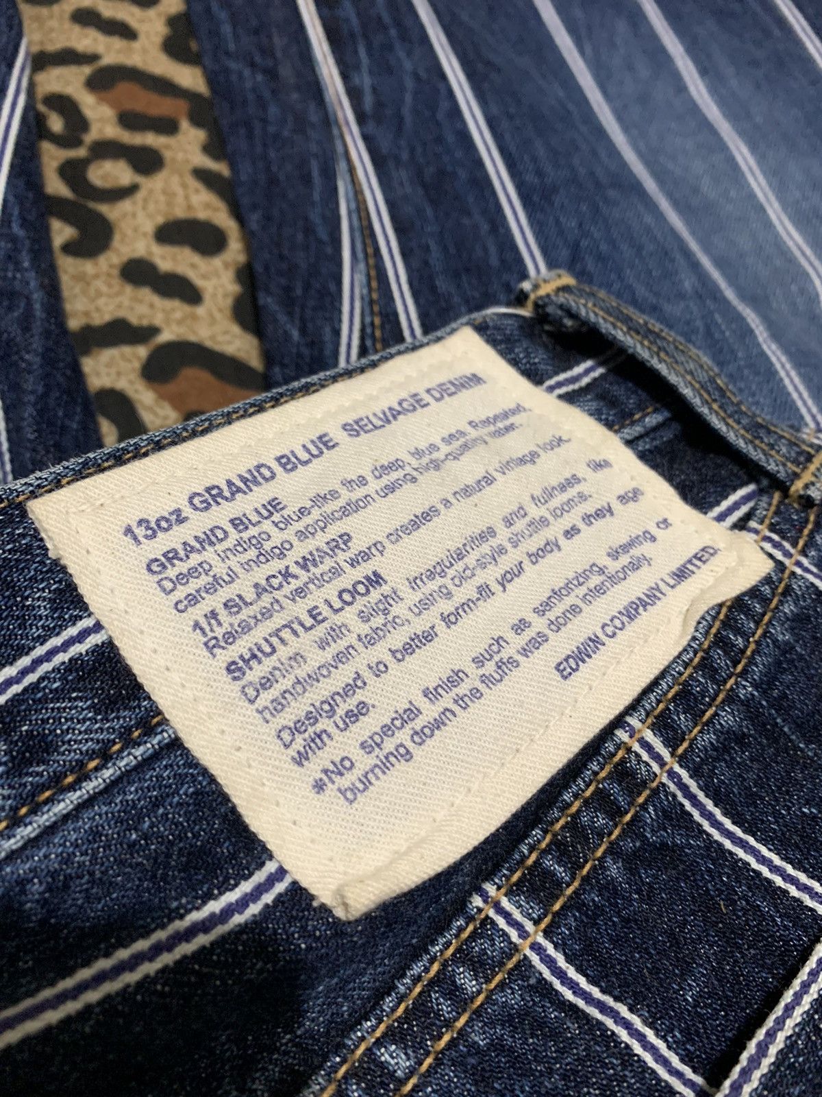Edwin × Vintage Vintage Edwin Stripe Selvedge Jeans Size US 33 - 4 Thumbnail