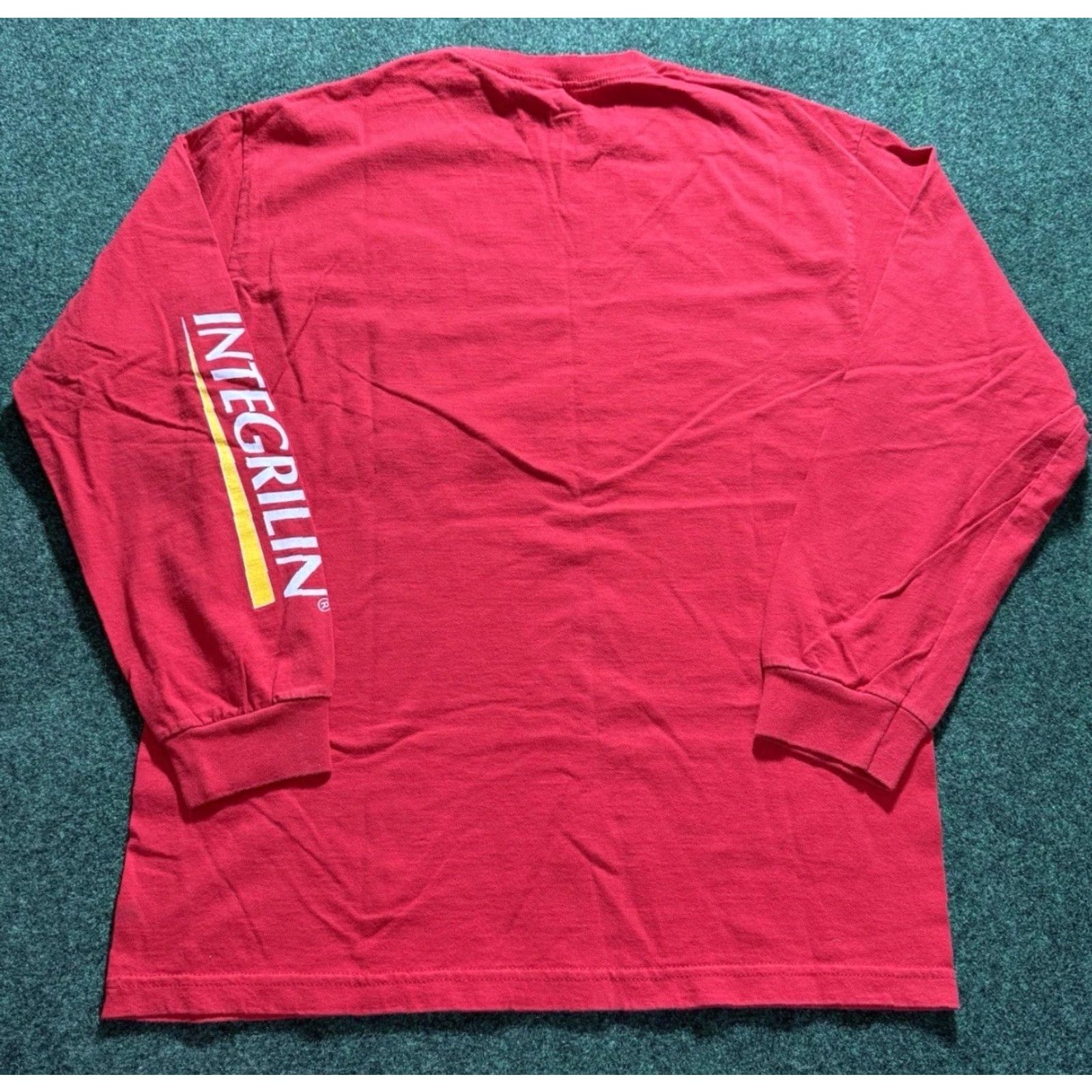 Vintage VINTAGE 90s Drug Shirt Integrilin Eptifibatide Injection T-Shirt Red Large Men Cotton Alstyle Apparel & Activewear Shirt 90s Mens Size US L / EU 52-54 / 3 - 2 Thumbnail