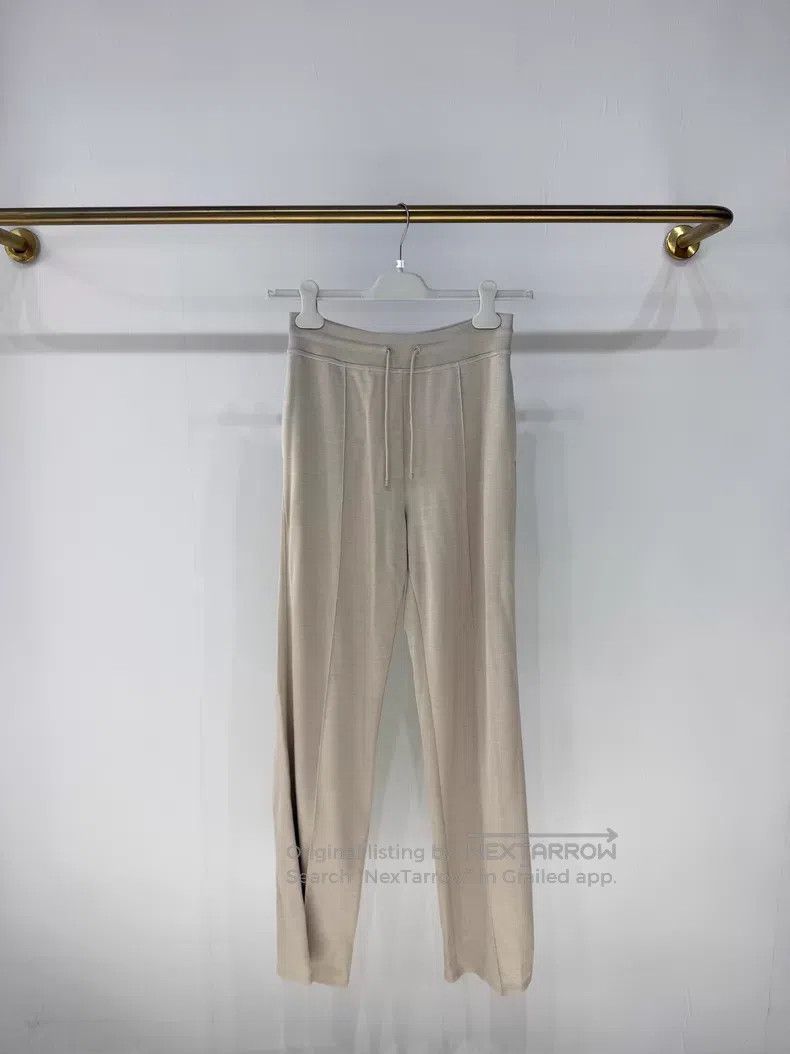 Hermes Hermes Oatmeal logo leisure pants long pants Size 24" / US 00 / IT 34 - 1 Thumbnail