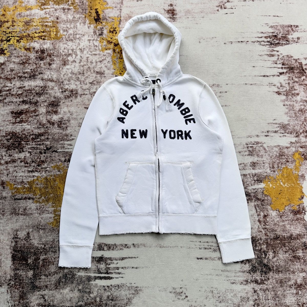 Abercrombie & Fitch RARE DISTRESSED ABERCROMBIE & FITCH SPELLOUT Size US S / EU 44-46 / 1 - 2 Thumbnail
