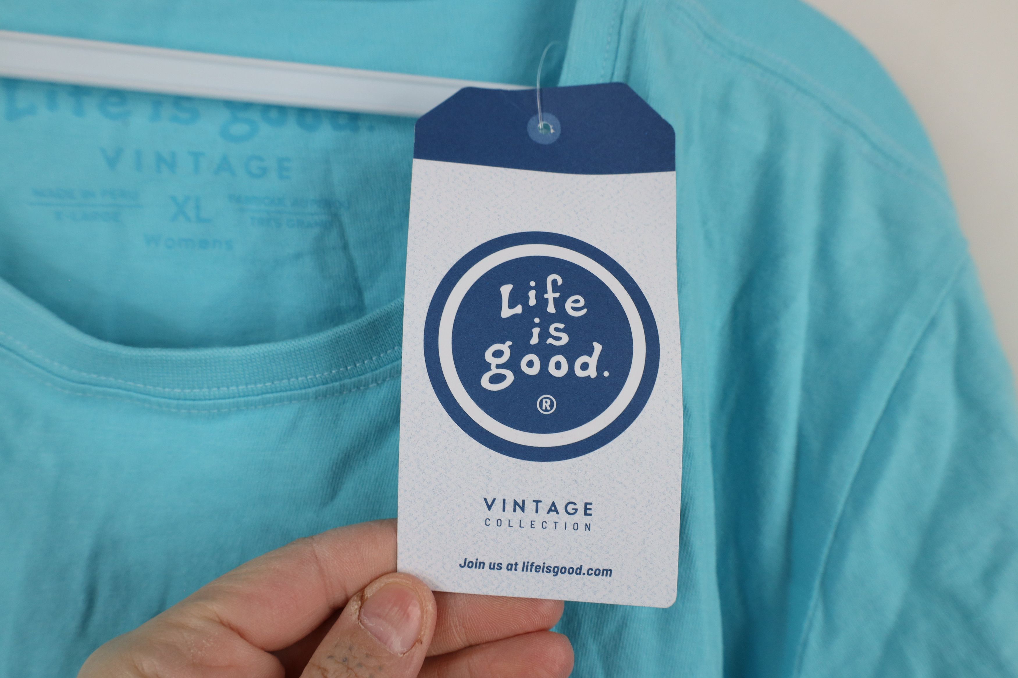 Life is Good × Vintage New Life Is Good Bed & Breakfast Camping T-Shirt Blue Cotton Size XL / US 12-14 / IT 48-50 - 4 Thumbnail
