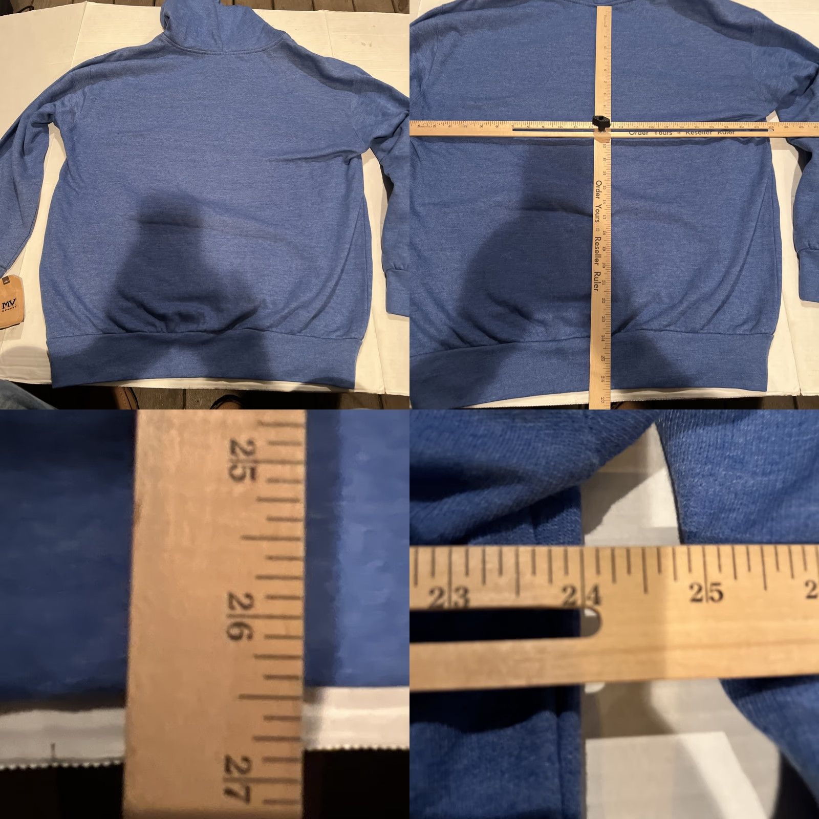 Vintage MV Sport Hoodie Mens XL Blue Official Madonna Inn Hotel San Luis Obispo Sweatshirt Hooded Crew Neck Graphic Print Pockets Logo Vintage: No Size US L / EU 52-54 / 3 - 9 Thumbnail