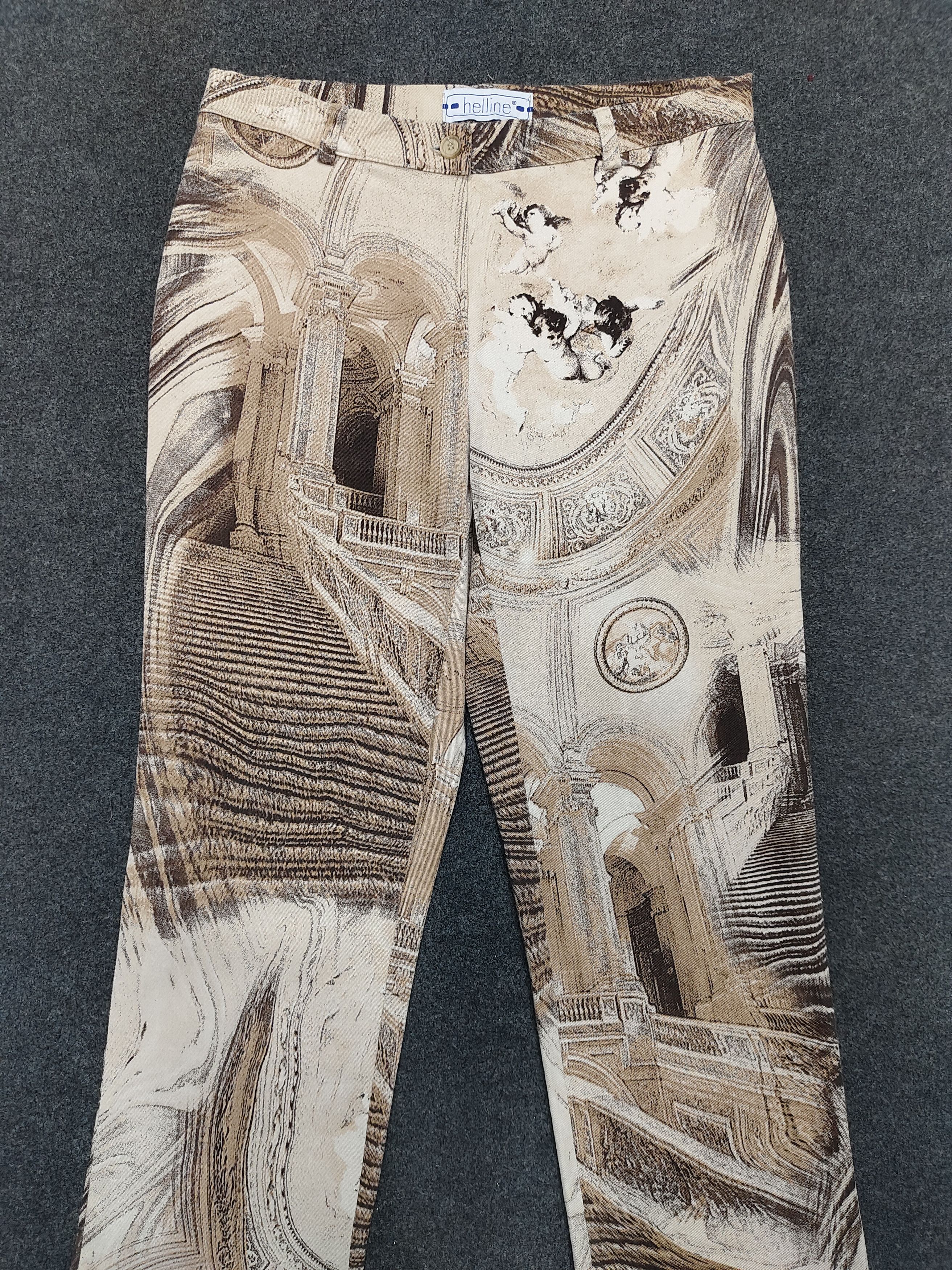 Vintage Helline- Baroque Architectual Print European Vintage Pants Size 30" / US 8 / IT 44 - 2 Thumbnail