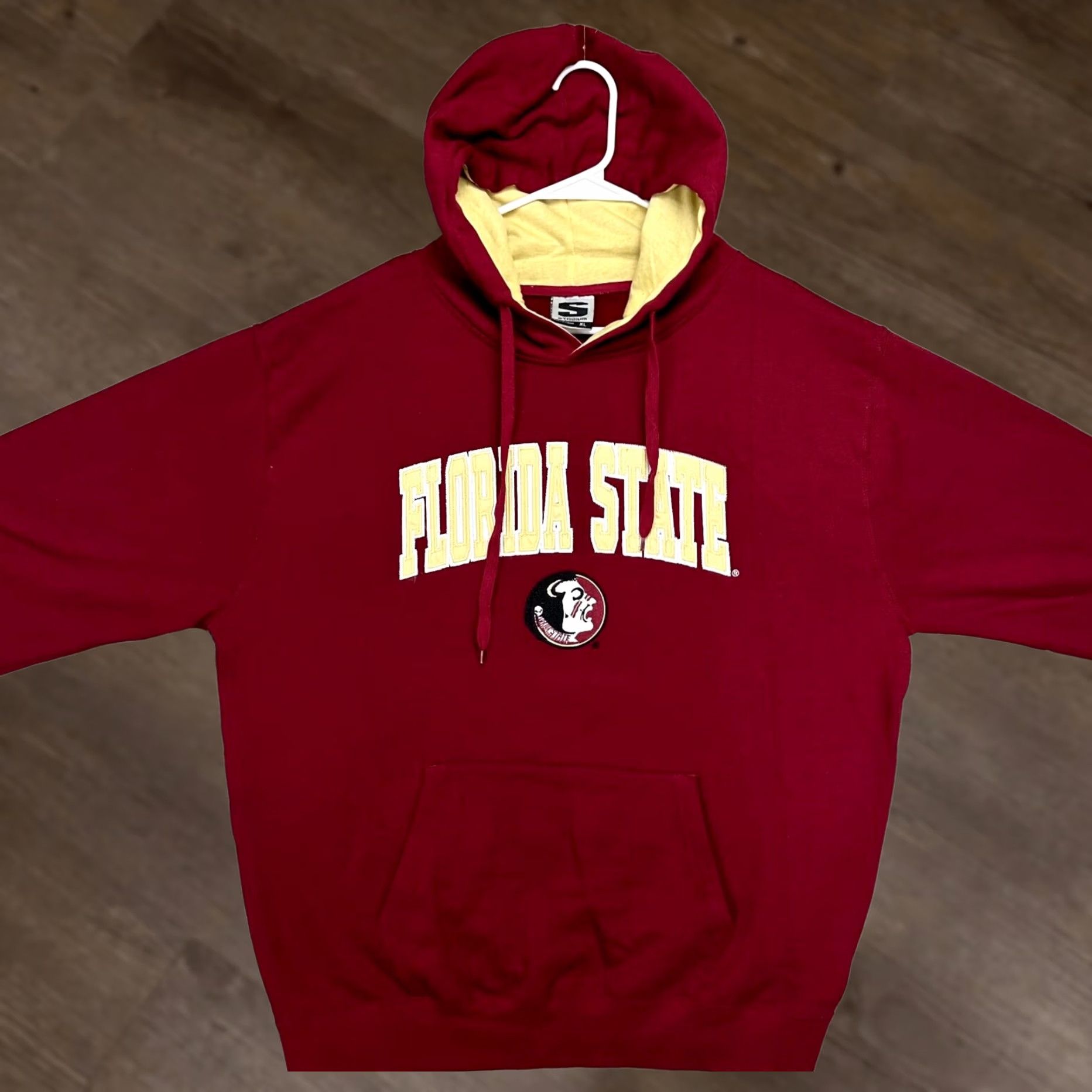 Vintage Florida State Seminoles Stadium Hoodie Mens XL Red Sweatshirt Drawstring Stadium Athletics University Pullover Long Sleeve Logo Size US XL / EU 56 / 4 - 1 Thumbnail