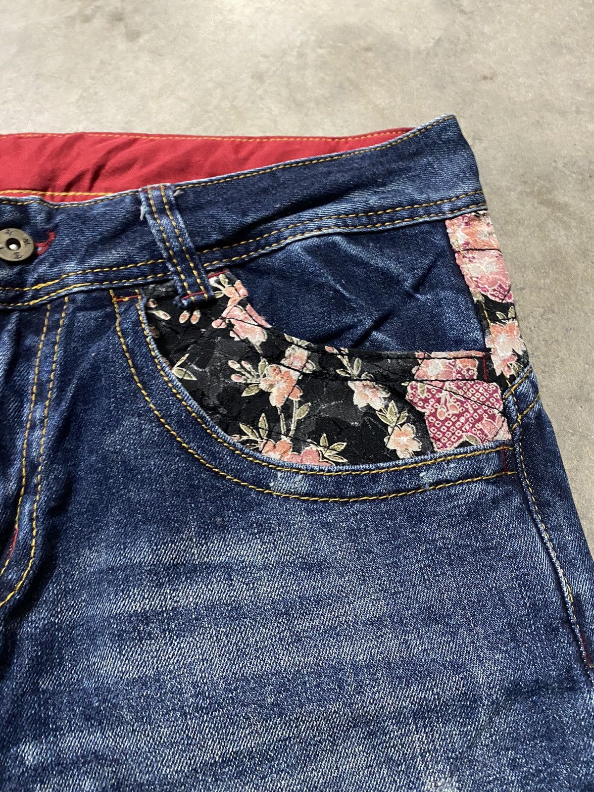 Hysteric Glamour × If Six Was Nine × Tornado Mart Baggy Jeans Japanese Infinity Embroidery Sukajan Japan Size US 34 / EU 50 - 14 Thumbnail