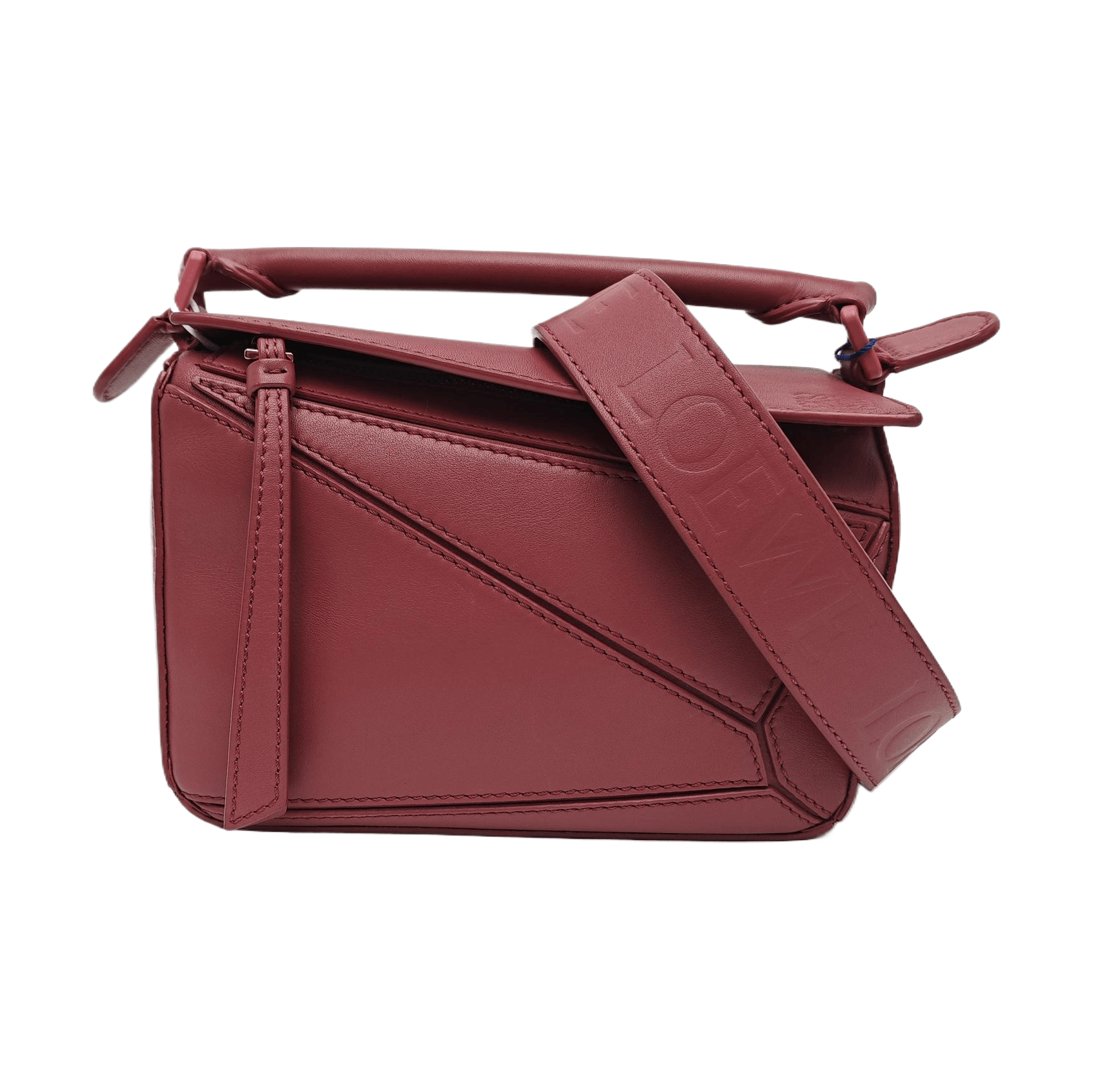 Loewe LOEWE Puzzle Small Leather Handle Bag Pink Size ONE SIZE - 1 Thumbnail