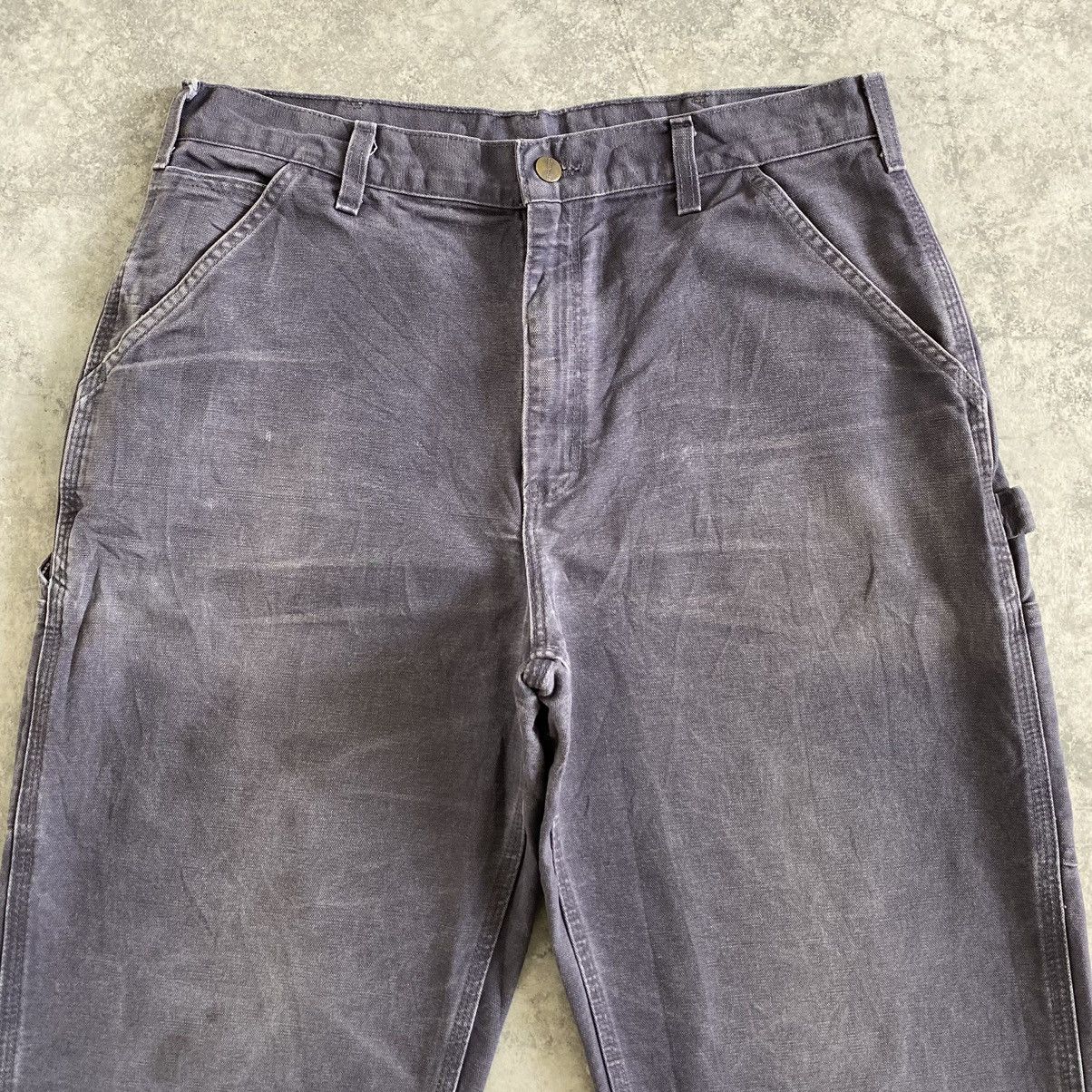 Carhartt Vintage Carhartt Faded Petrol Blue Carpenter Workwear Pants Size US 34 / EU 50 - 7 Thumbnail
