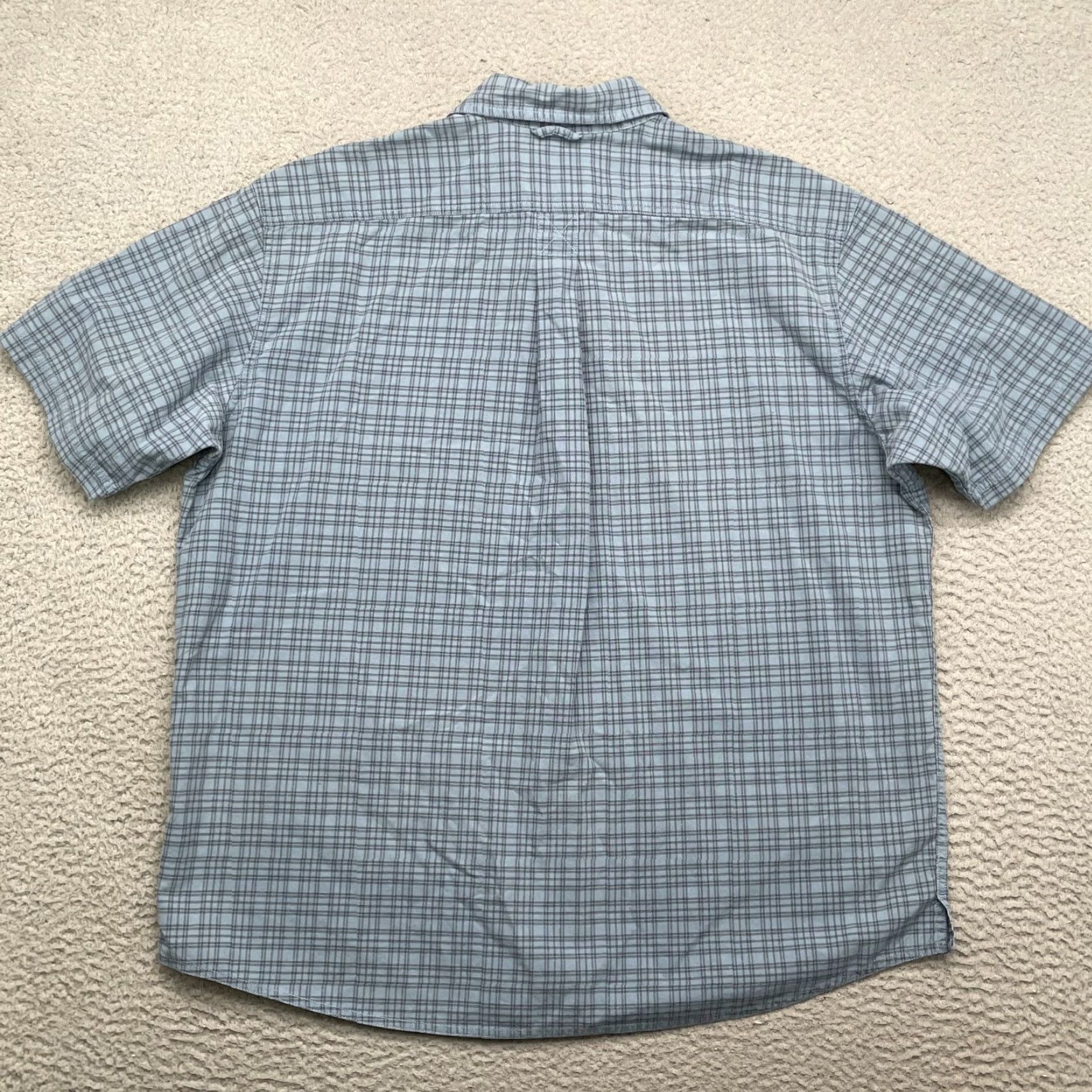 Eddie Bauer Eddie Bauer Button-Up Shirt Men XL Blue Chambray Plaid Outdoor Gorpcore 90s Cabin Workwear Size US XL / EU 56 / 4 - 2 Thumbnail