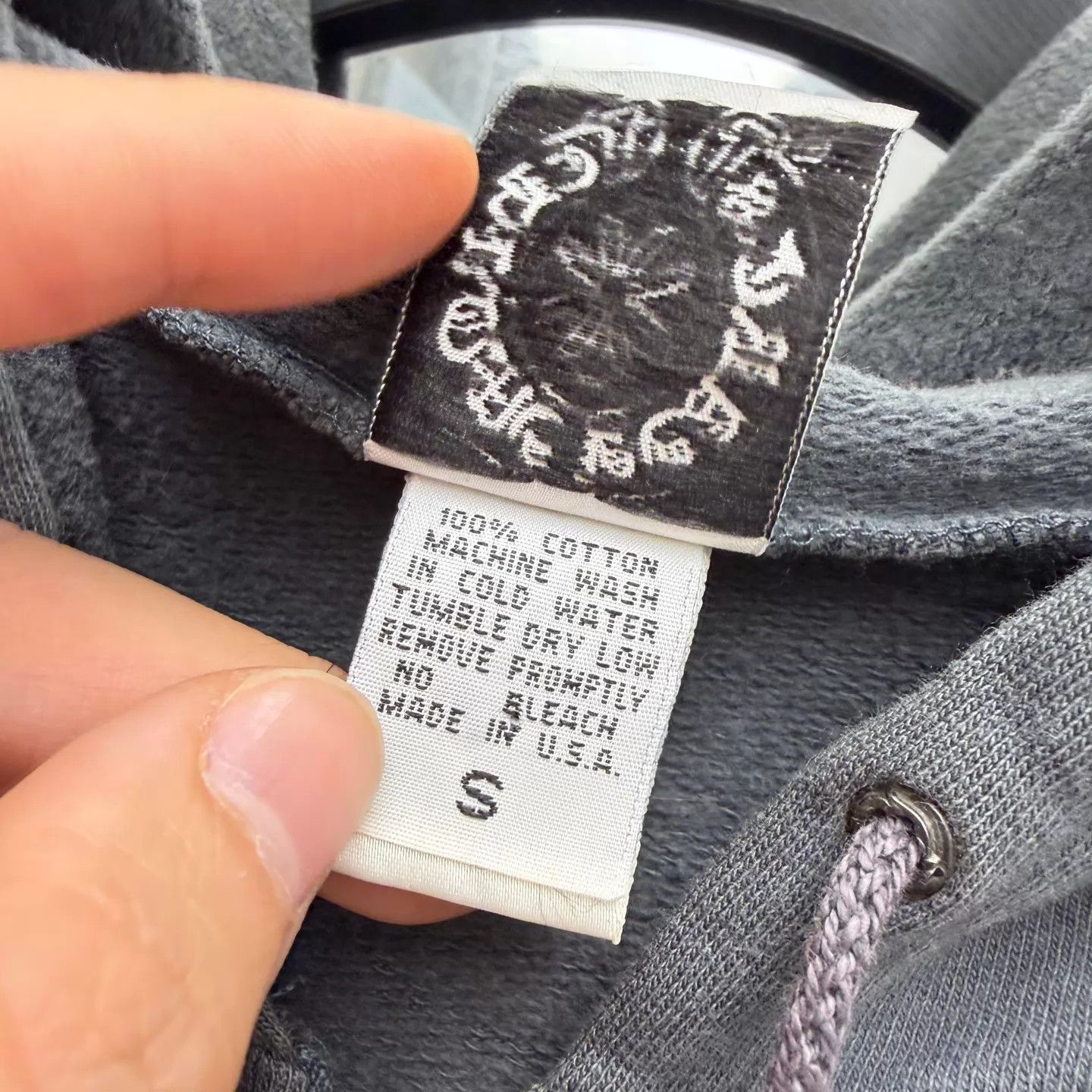 Chrome Hearts Chrome Hearts Vintage 90s Gray Cross Logo Zipped Hoodie S Size S / US 4 / IT 40 - 4 Thumbnail