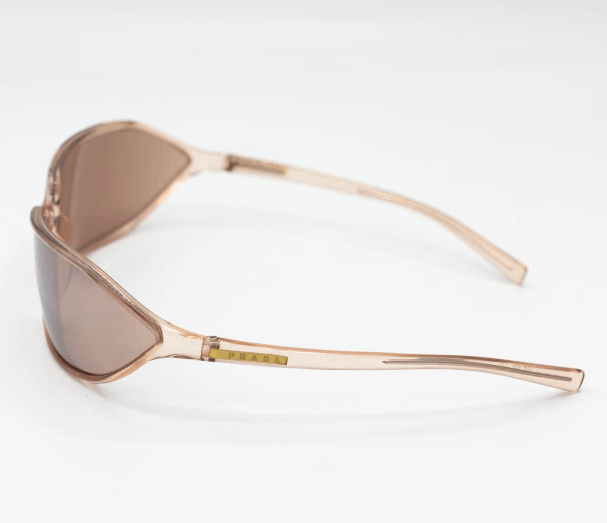 Prada × Vintage PRADA Sunglasses Wrap Shield Mask Symbole Sport Red Tab Size ONE SIZE - 4 Thumbnail
