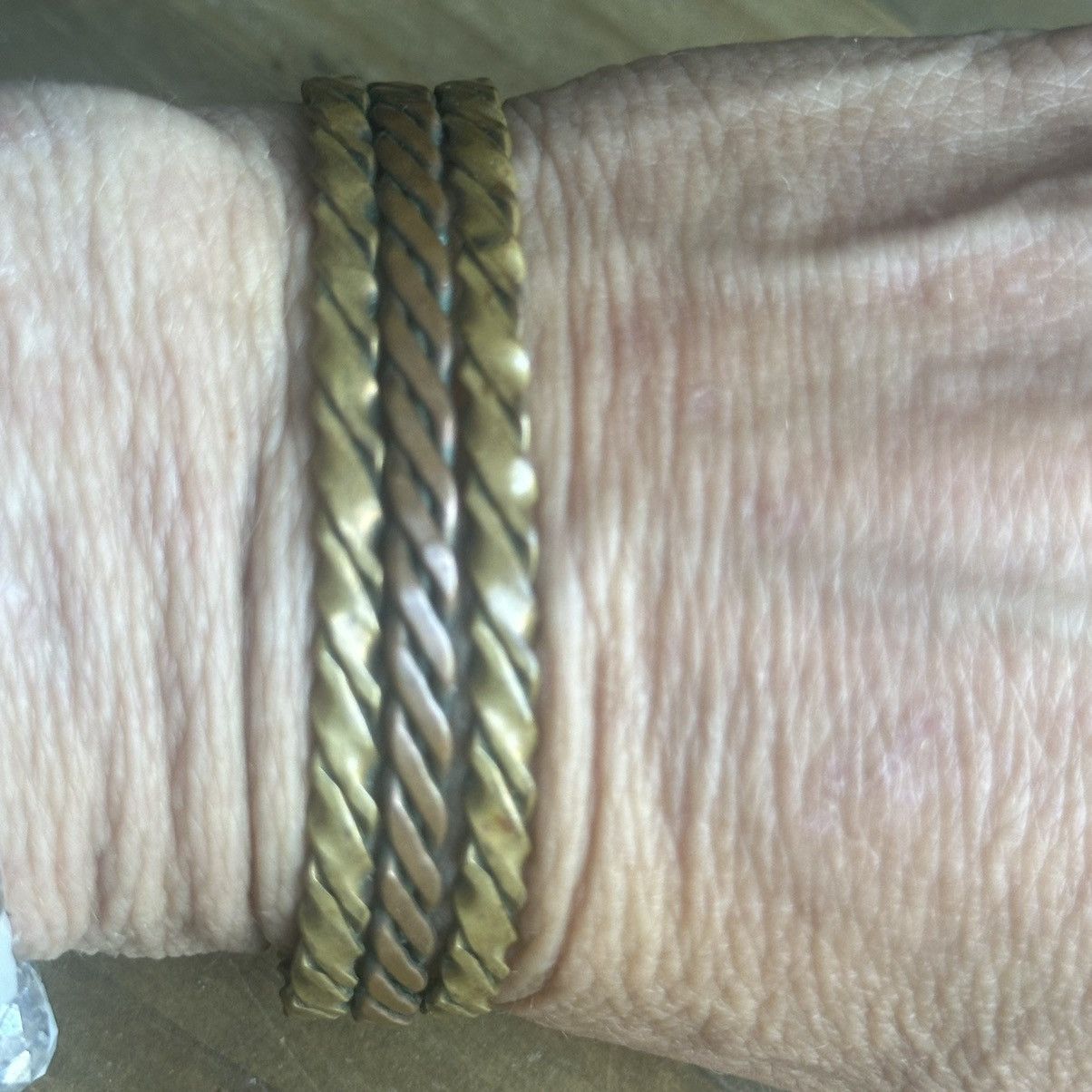 Vintage Vintage braided copper/brass cuff bracelet Size ONE SIZE - 3 Thumbnail