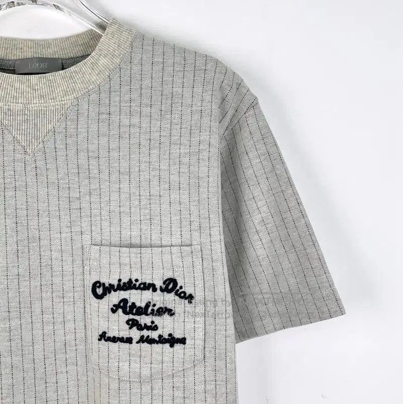 Dior Dior Grey Wool Men's T-Shirt . Size US XS / EU 42 / 0 - 3 Thumbnail
