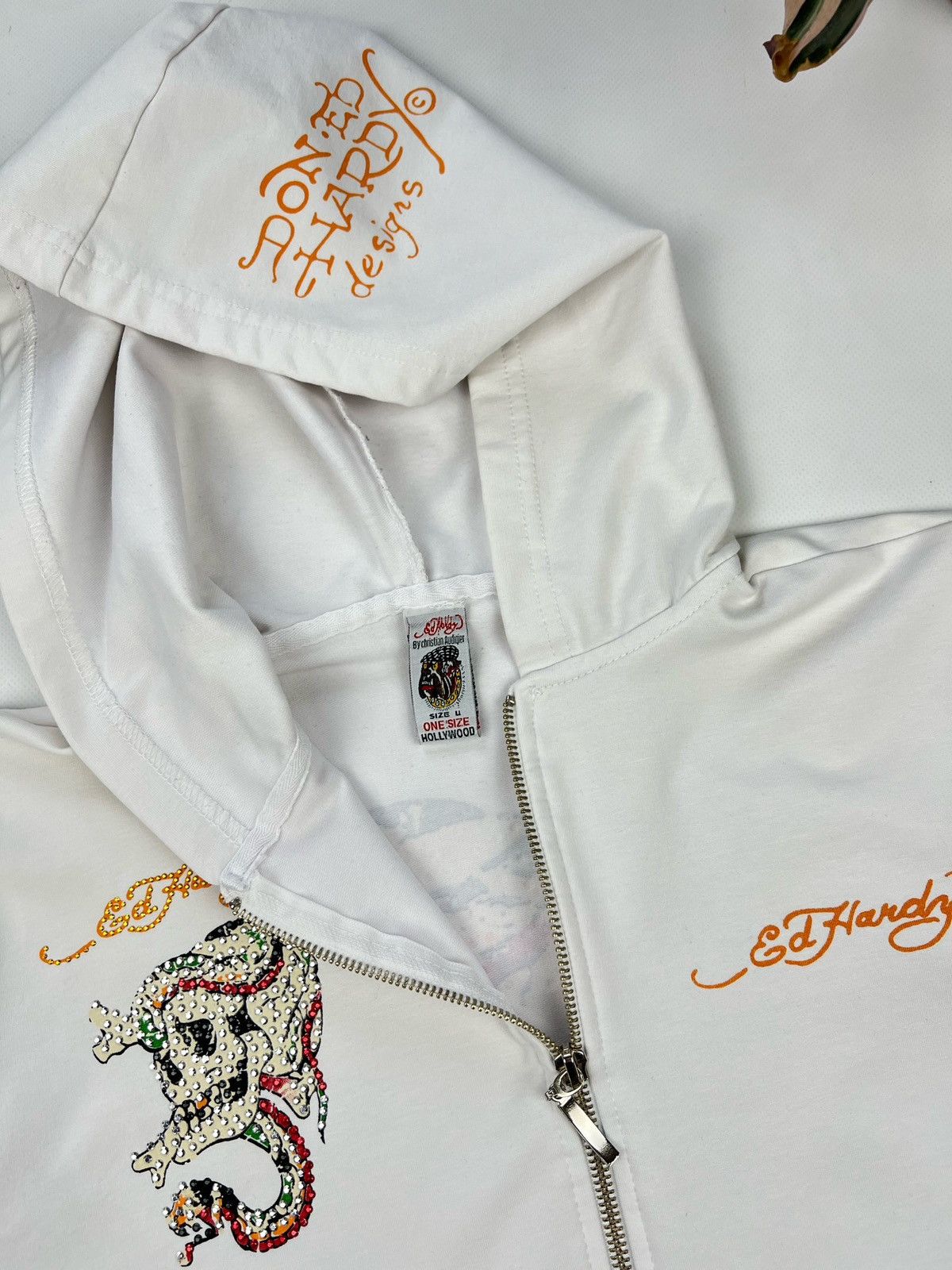 Christian Audigier × Ed Hardy × Velvet Don Ed Hardy By Christian Audier Zipper Hoodies Size ONE SIZE - 4 Thumbnail