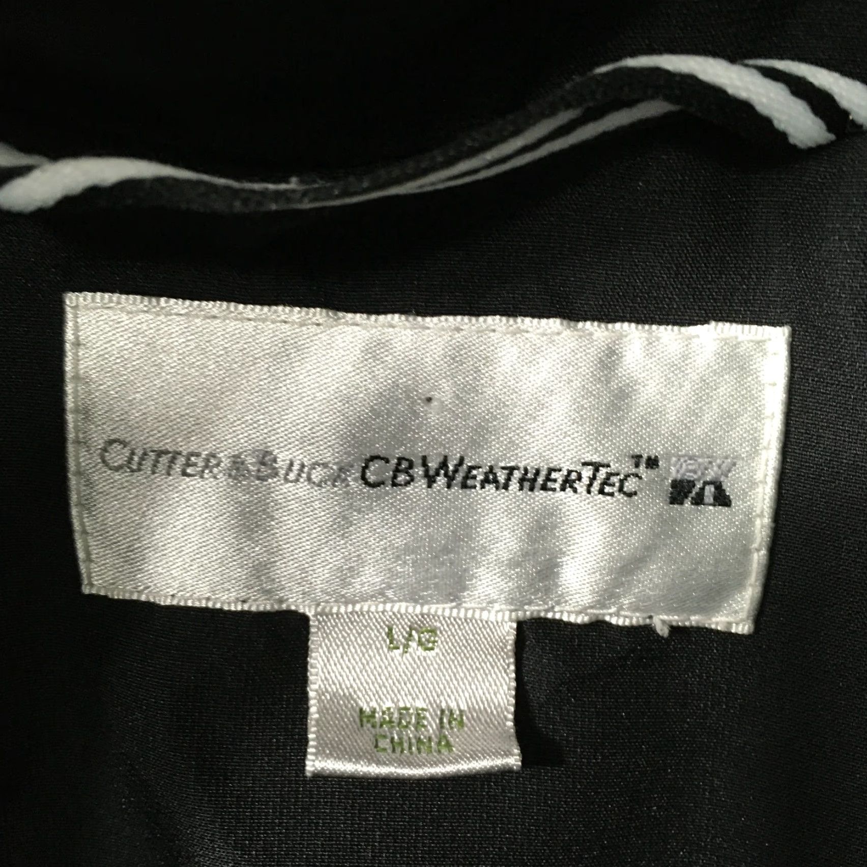 Cutter & Buck Cutter & Buck WeatherTec black Large Zip Jacket Pockets Windbreaker Vintage Style Logo Outdoor Men Jacket Size US L / EU 52-54 / 3 - 4 Thumbnail