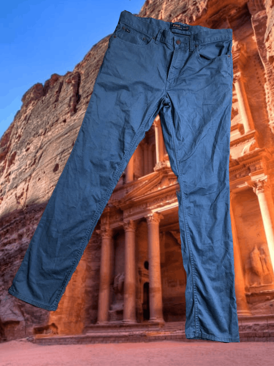 Polo Ralph Lauren Denim pants blue vintage jeans Polo Ralph Lauren Y2K Size US 32 / EU 48 - 1 Thumbnail