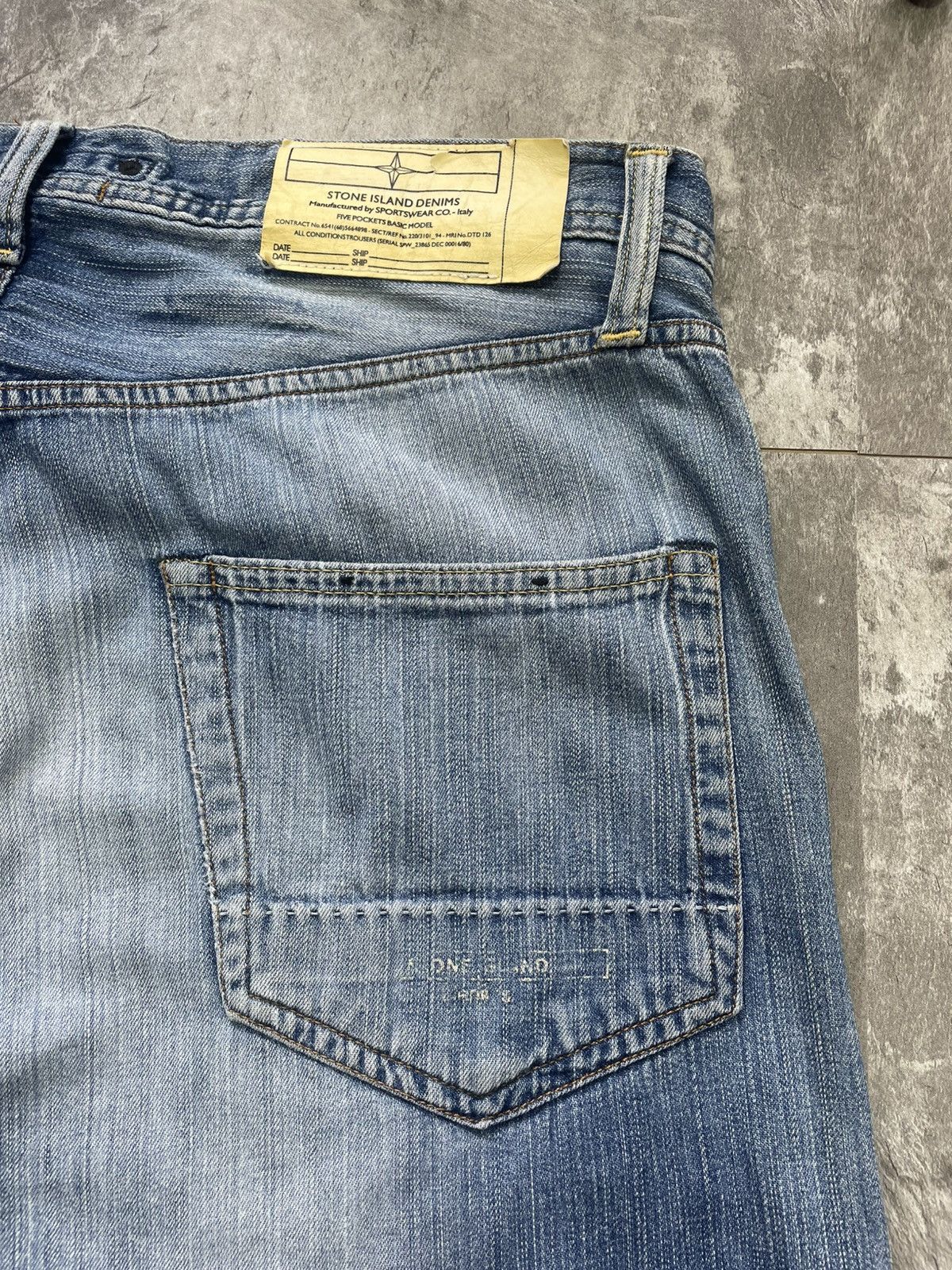 Stone Island Vintage Stone Island Denim Jeans Baggy 90s Y2K Patch Logo Size US 34 / EU 50 - 3 Thumbnail