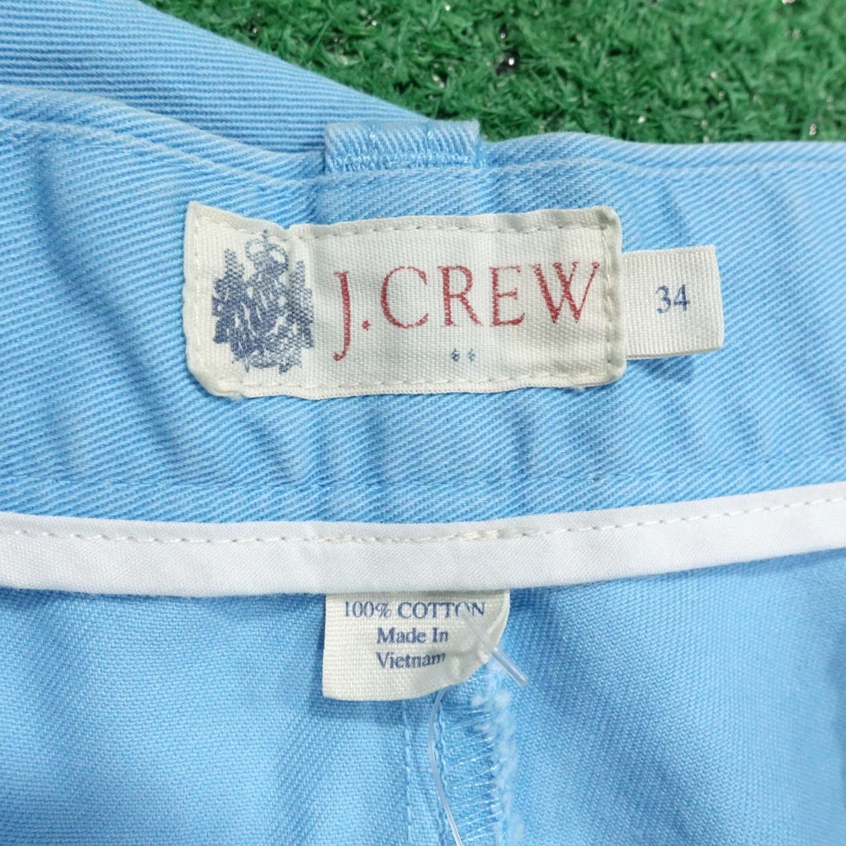 J.Crew J.Crew Factory Shorts Mens 34 Blue Chino Gramercy 9 Inseam Cotton Canvas Classic Fit Flat Front Pockets Size US 34 / EU 50 - 6 Thumbnail