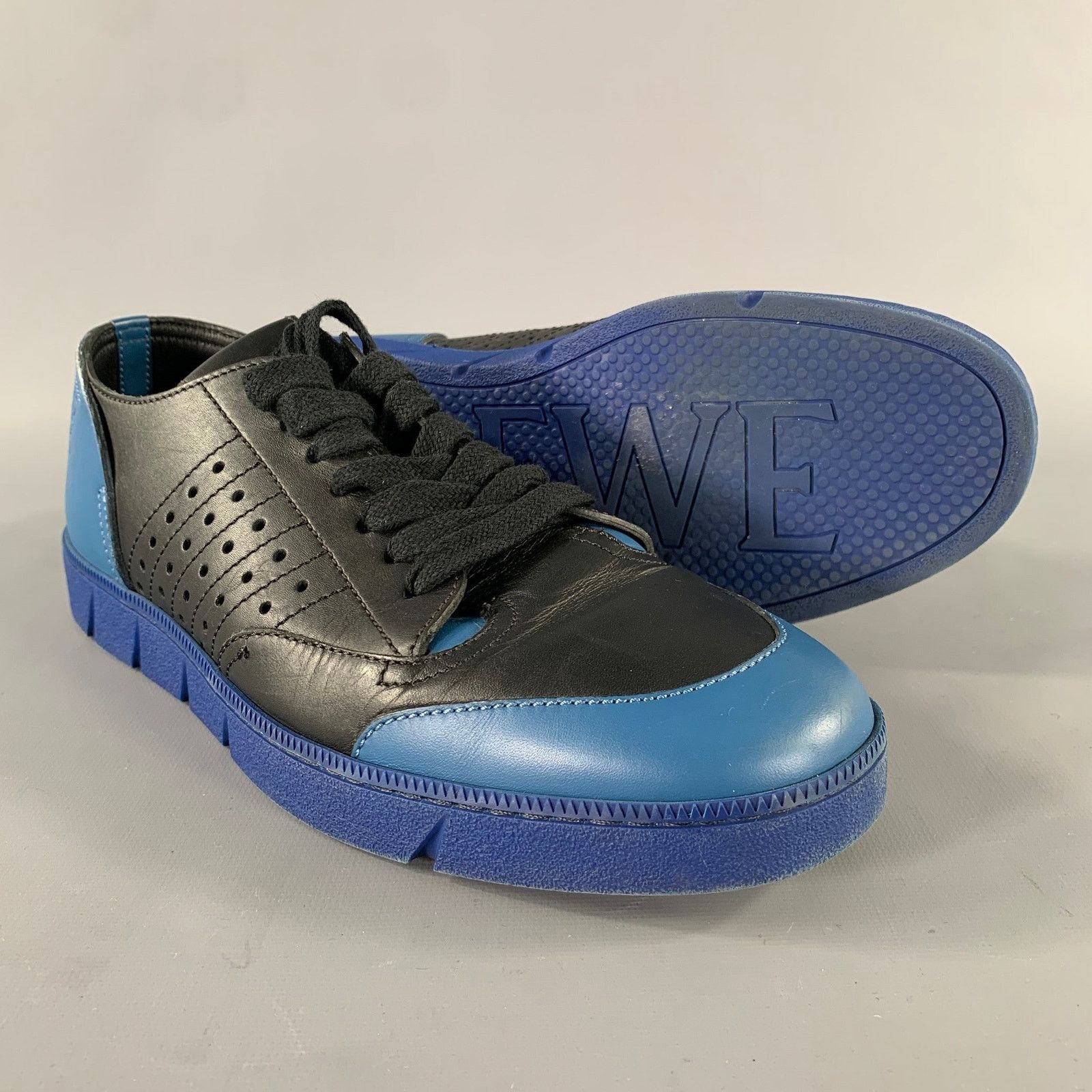 Loewe LOEWE Size 9 Blue Black Color Block Leather Athletic Sneaker Size US 9 / EU 42 - 5 Thumbnail