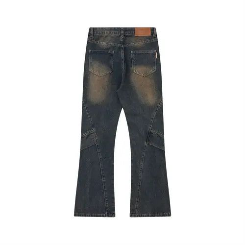 Japanese Brand Washed distressed split panel cargo jeans Size US 32 / EU 48 - 6 Thumbnail