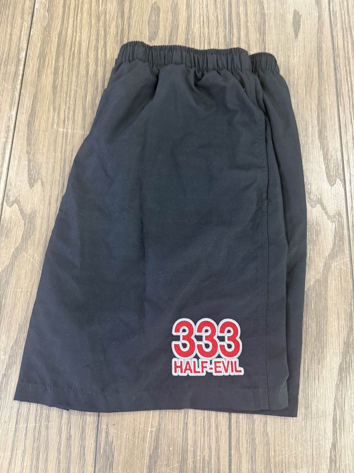 Half Evil ⚡️ Half Evil 333 Embroidered Logo Swim Shorts Size Large ⚡️ Size US 34 / EU 50 - 2 Thumbnail