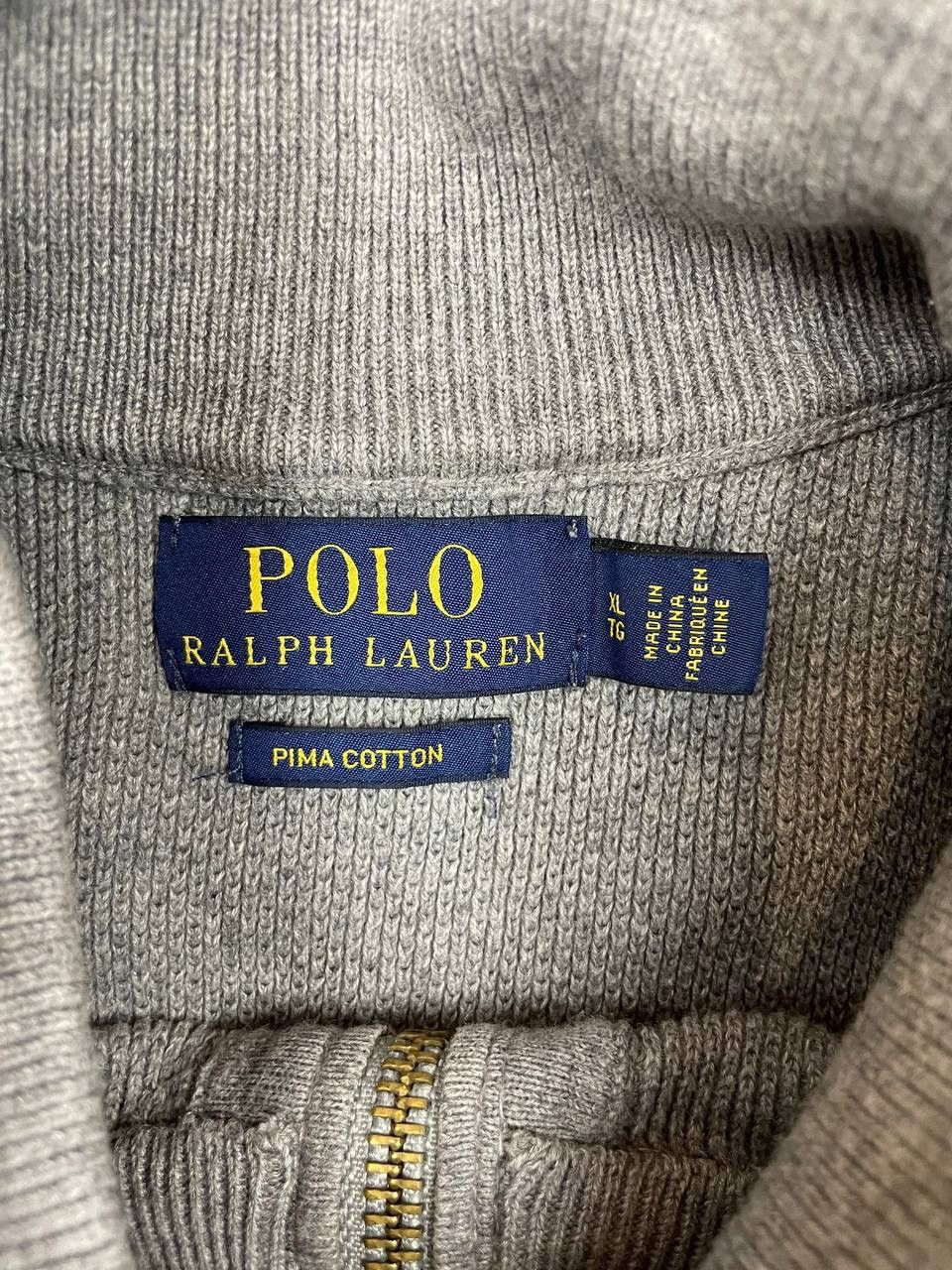 Polo Ralph Lauren Polo Ralph Lauren Men Pima Cotton Half Zip Sweater Grey Size US XL / EU 56 / 4 - 4 Thumbnail