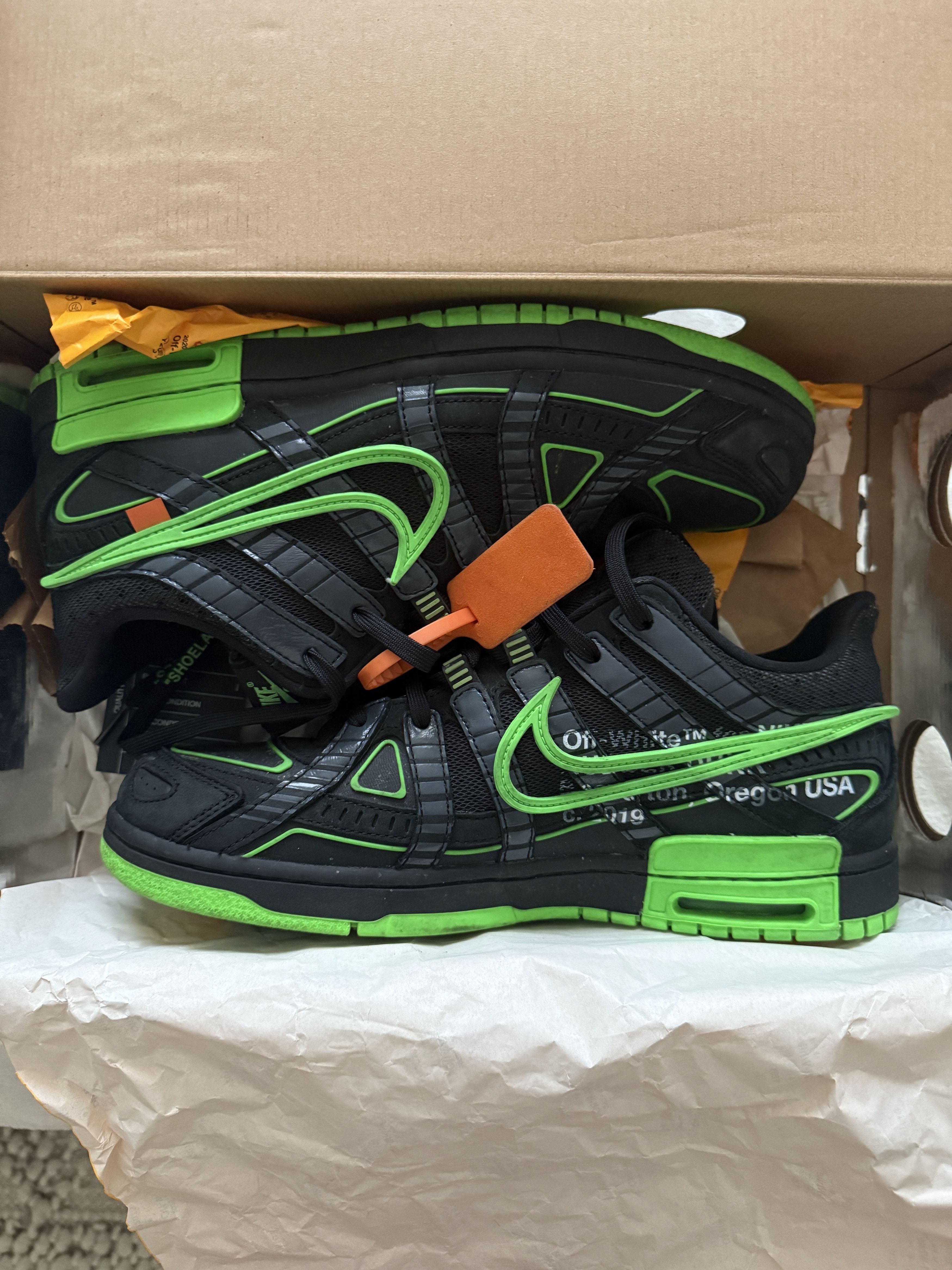 Nike × Off-White Nike Air Rubber dunk "Green Strike" Size US 12 / EU 45 - 1 Thumbnail