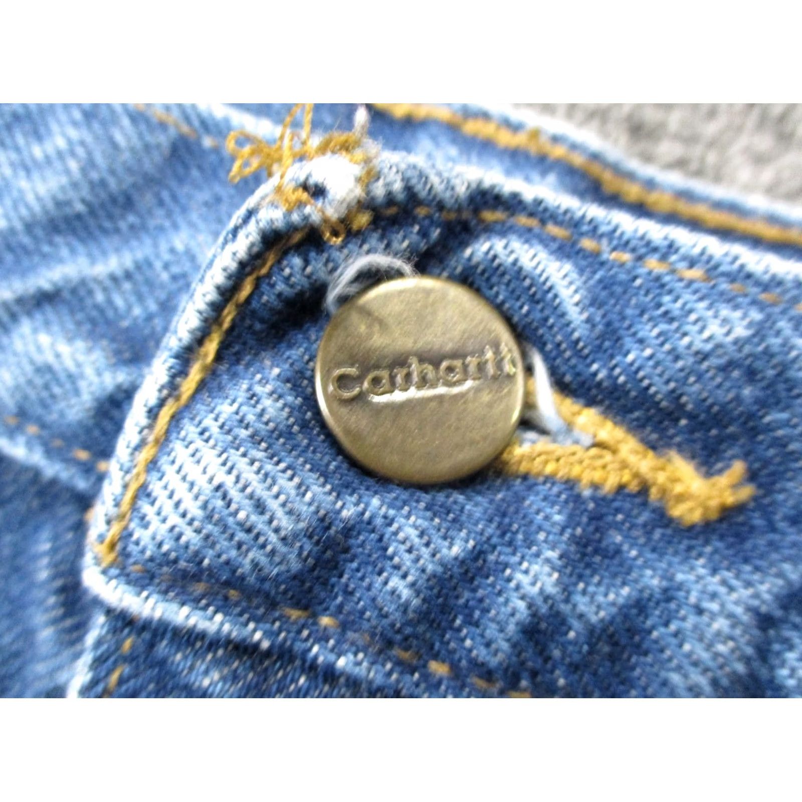 Carhartt Carhartt Jeans Men 38 X 31 Blue Denim Straight Logo 5-Pocket Design Button Zip Casual Workwear Size US 38 / EU 54 - 7 Thumbnail