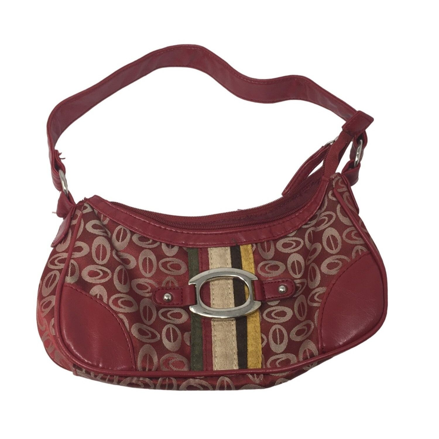 Other Womens Polyester Small Red Zippered Purse with Handle/Strap Size ONE SIZE - 1 Thumbnail