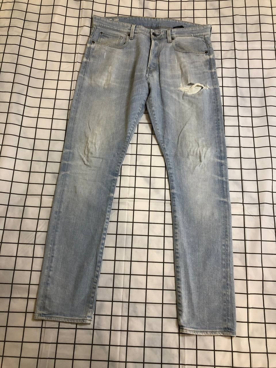 G-Star G star RAW tarred embro cargo jeans denim Size US 33 - 1 Thumbnail