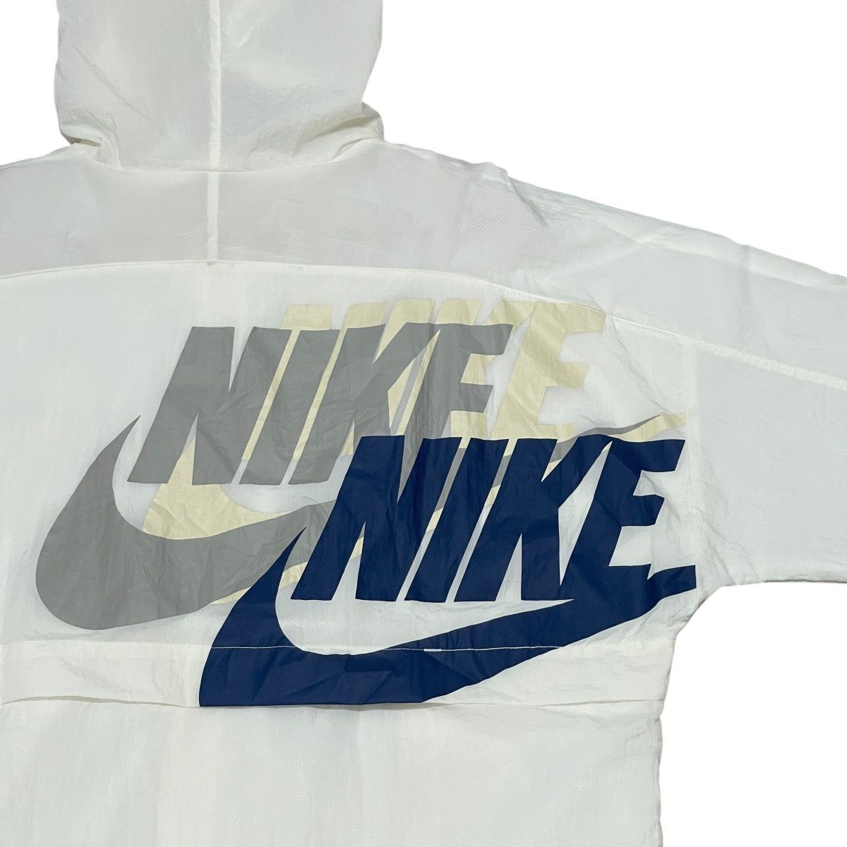 Nike Vintage Nike Multi-Logo Swoosh Hooded Windbreaker Jacket Size US M / EU 48-50 / 2 - 14 Thumbnail