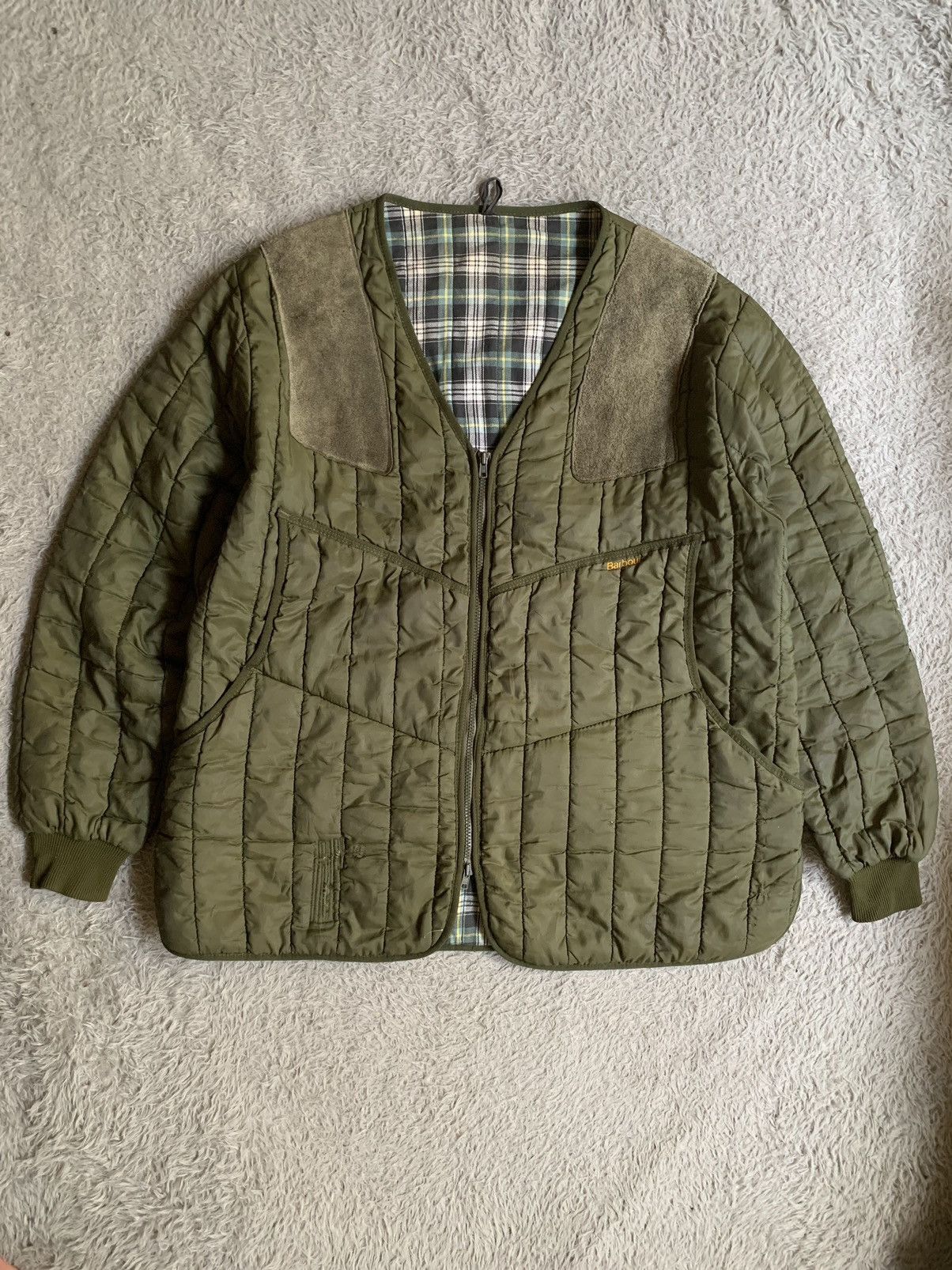 Barbour Vintage 90s Barbour Hunting Quilted Shooting Jacket Size US XL / EU 56 / 4 - 1 Thumbnail