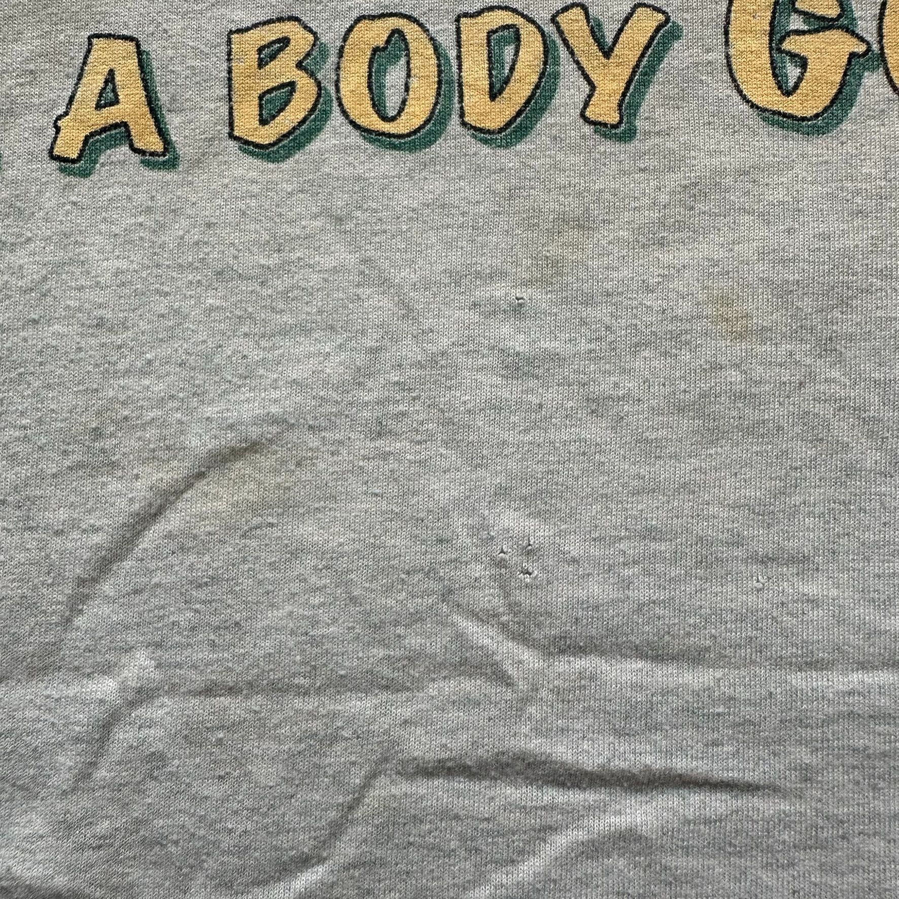Fruit Of The Loom Vintage 80s Cow Milk Funny T-Shirt Single Stitch Dairy Promo Size US M / EU 48-50 / 2 - 6 Thumbnail