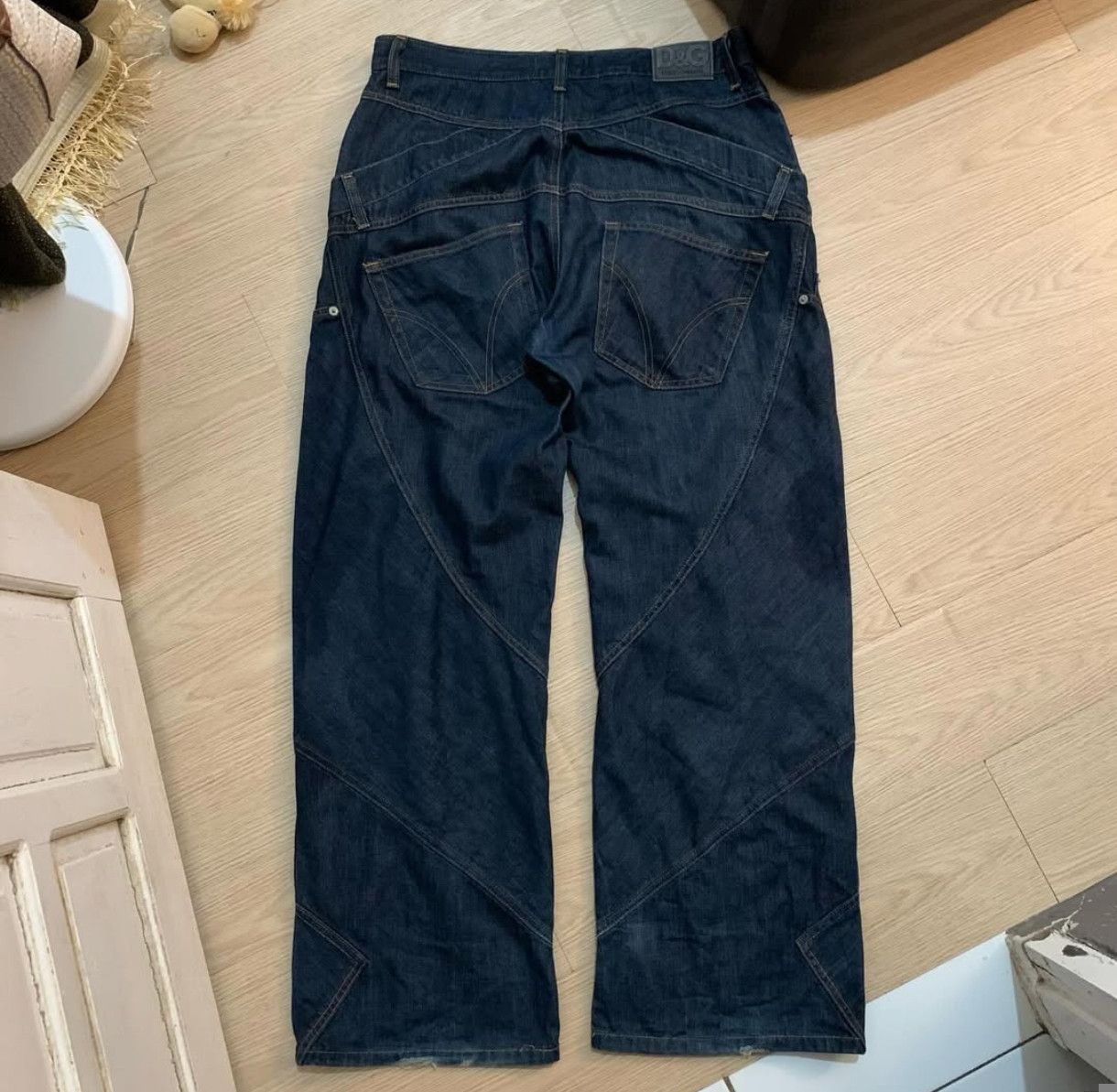 Dolce & Gabbana 00s Dolce & Gabbana Double Waist Baggy Jeans Size US 32 / EU 48 - 2 Thumbnail