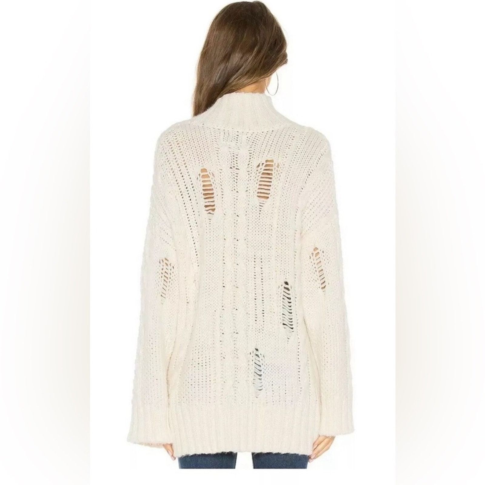 Current/Elliot NWT $330 Current/Elliott The Vin Cable Knit Sweater 0 XS Size XS / US 0-2 / IT 36-38 - 11 Thumbnail