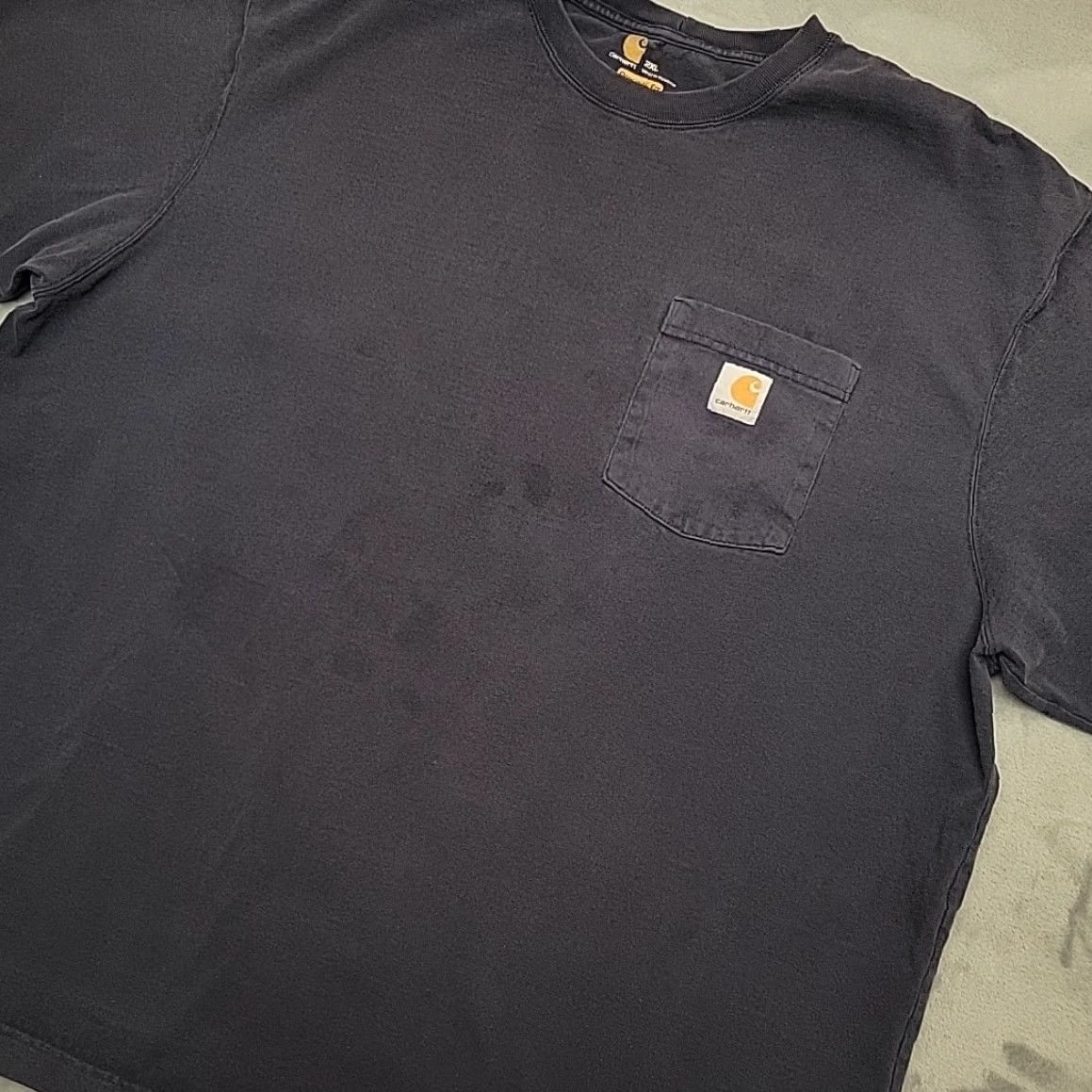 Carhartt Carhartt Shirt Mens XXL Navy Original Fit Short Sleeve Crewneck Pocket Tee K87 Size US XXL / EU 58 / 5 - 4 Thumbnail