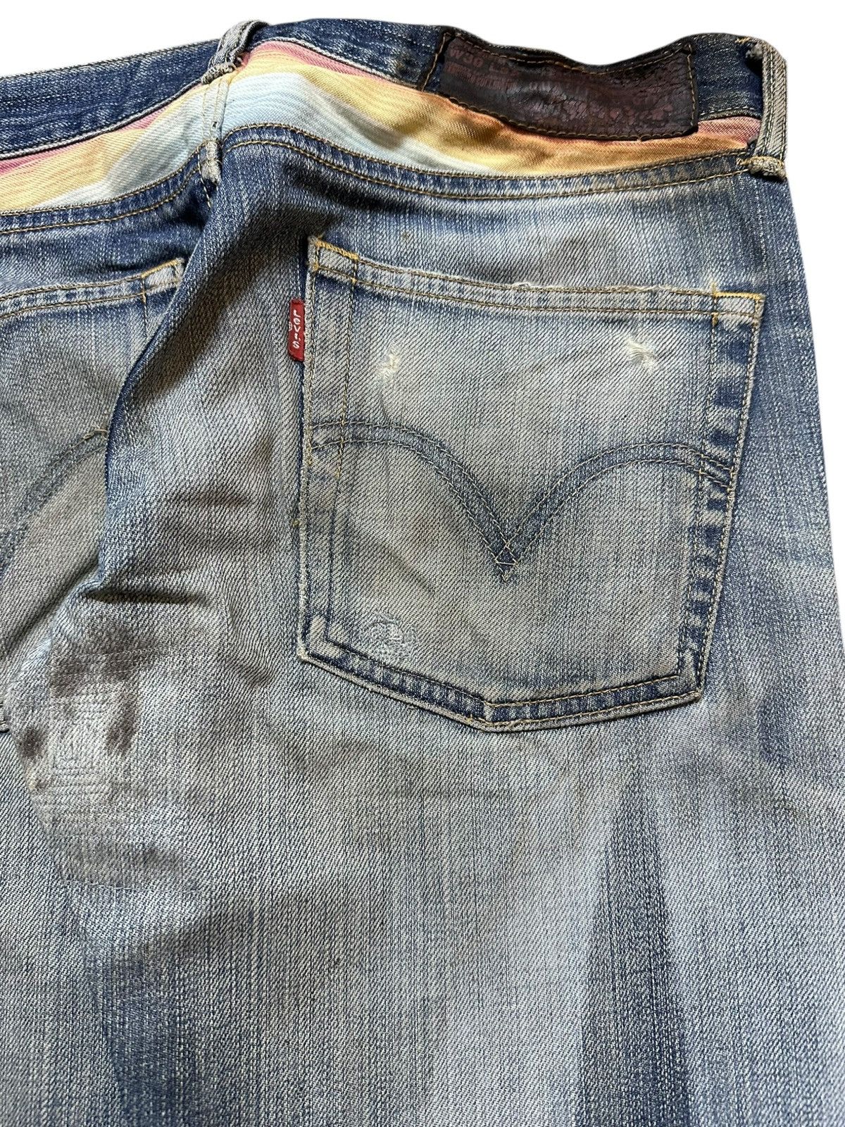 Levi's Vintage Clothing Vintage Levi’s Mudwash Faded Rainbow Flag Distressed Denim Size US 30 / EU 46 - 5 Thumbnail