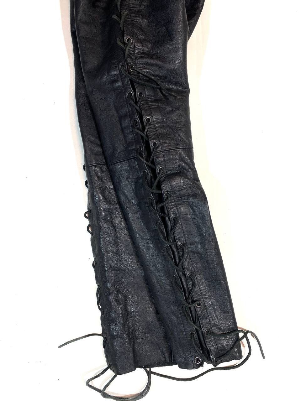 Leather × Vintage Vintage Racing Biker Leather Pants Size US 29 - 6 Thumbnail
