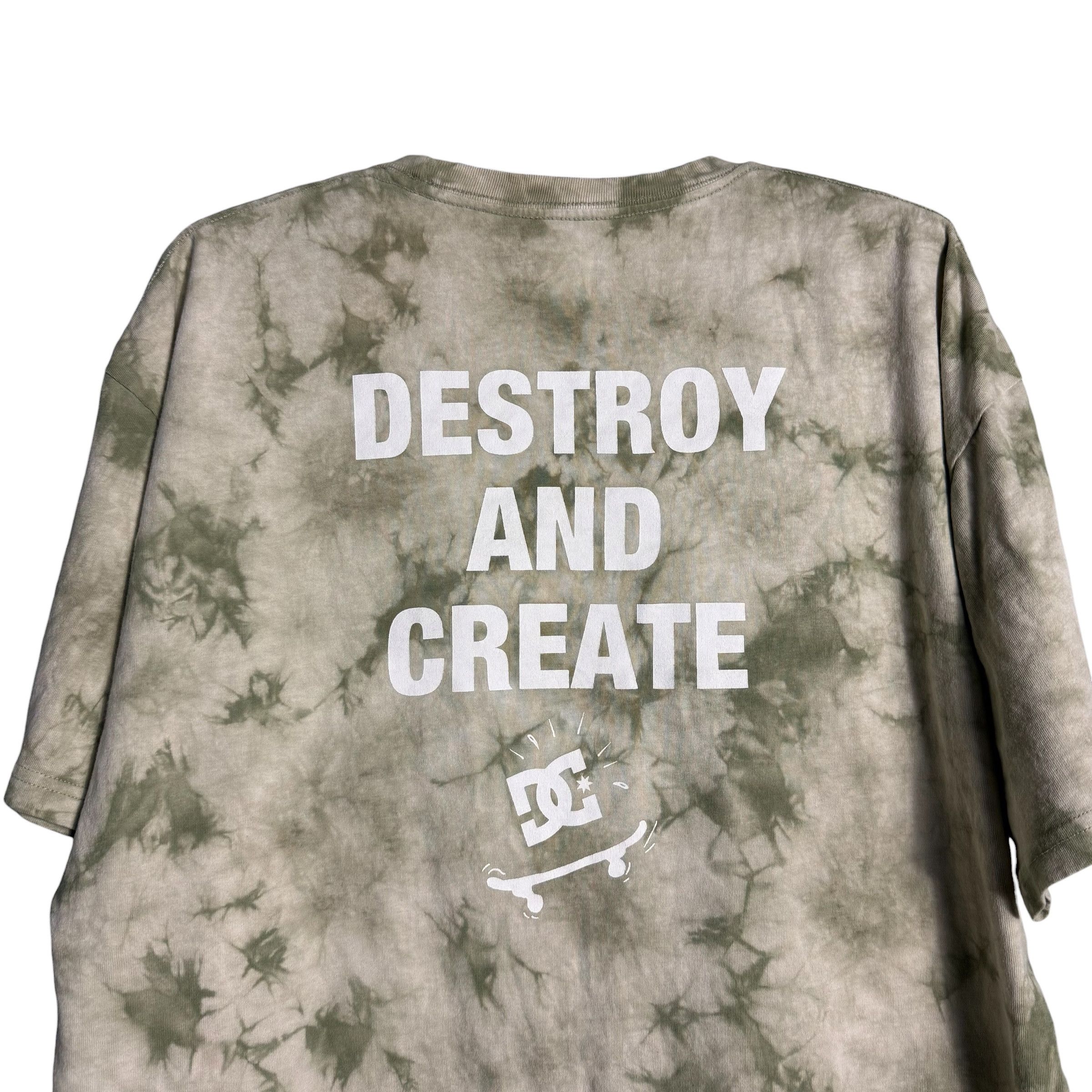 DC 🔥RARE🔥DC Skateboard 'Destroy and Create' Tie Dye T-shirt Size US M / EU 48-50 / 2 - 2 Thumbnail