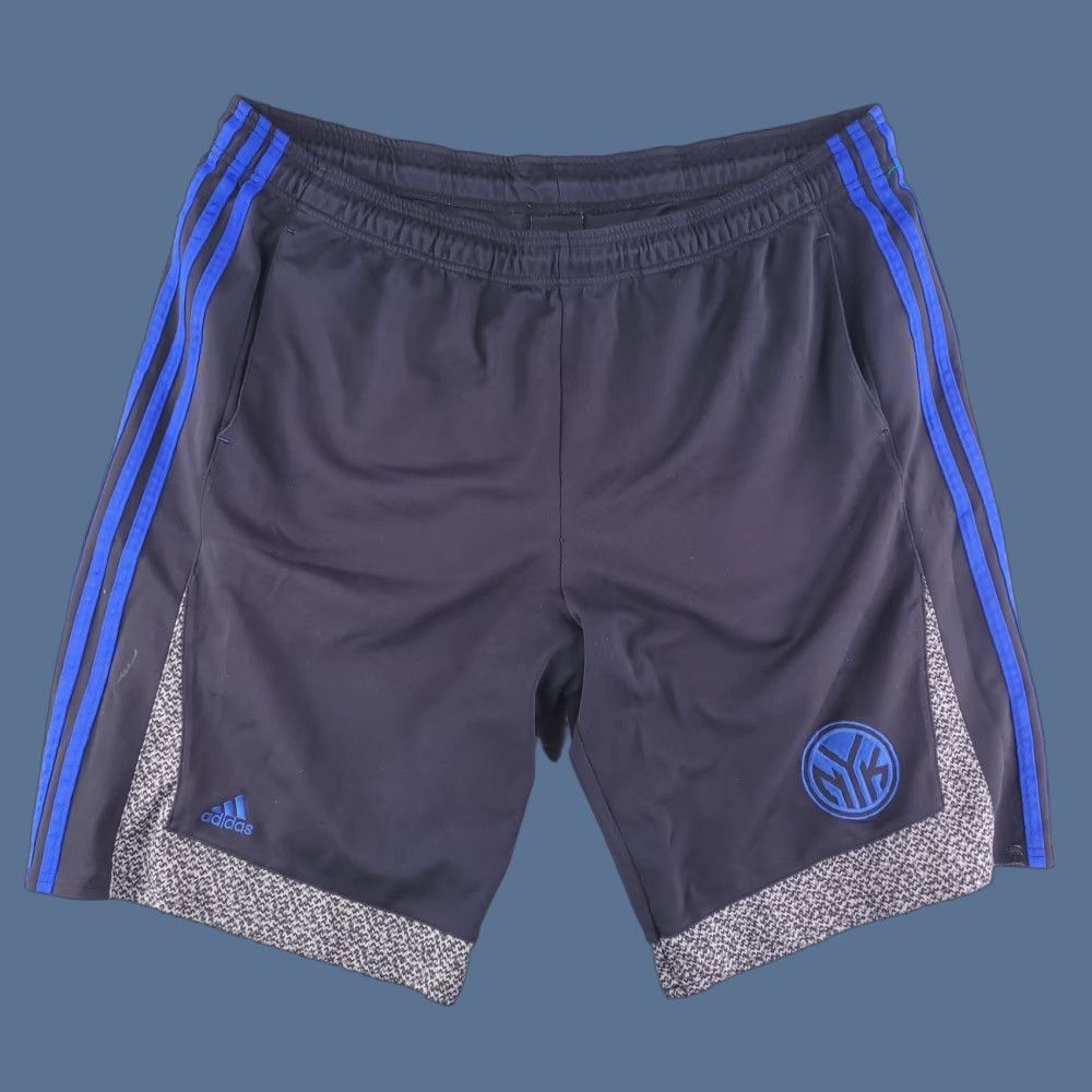 Adidas Adidas Shorts Mens 2XL Black New York Knicks Basketball Gym Running Casual Athletic Size US 39 - 1 Thumbnail