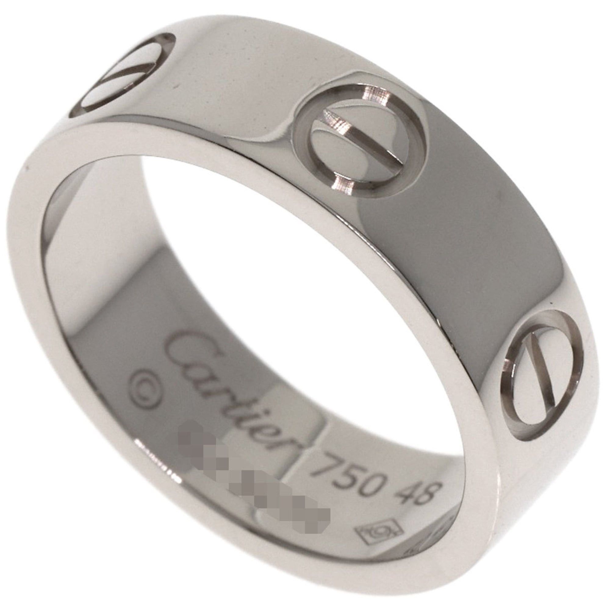 Cartier Cartier Love Ring #48 18K White Gold Women's Size ONE SIZE - 1 Thumbnail