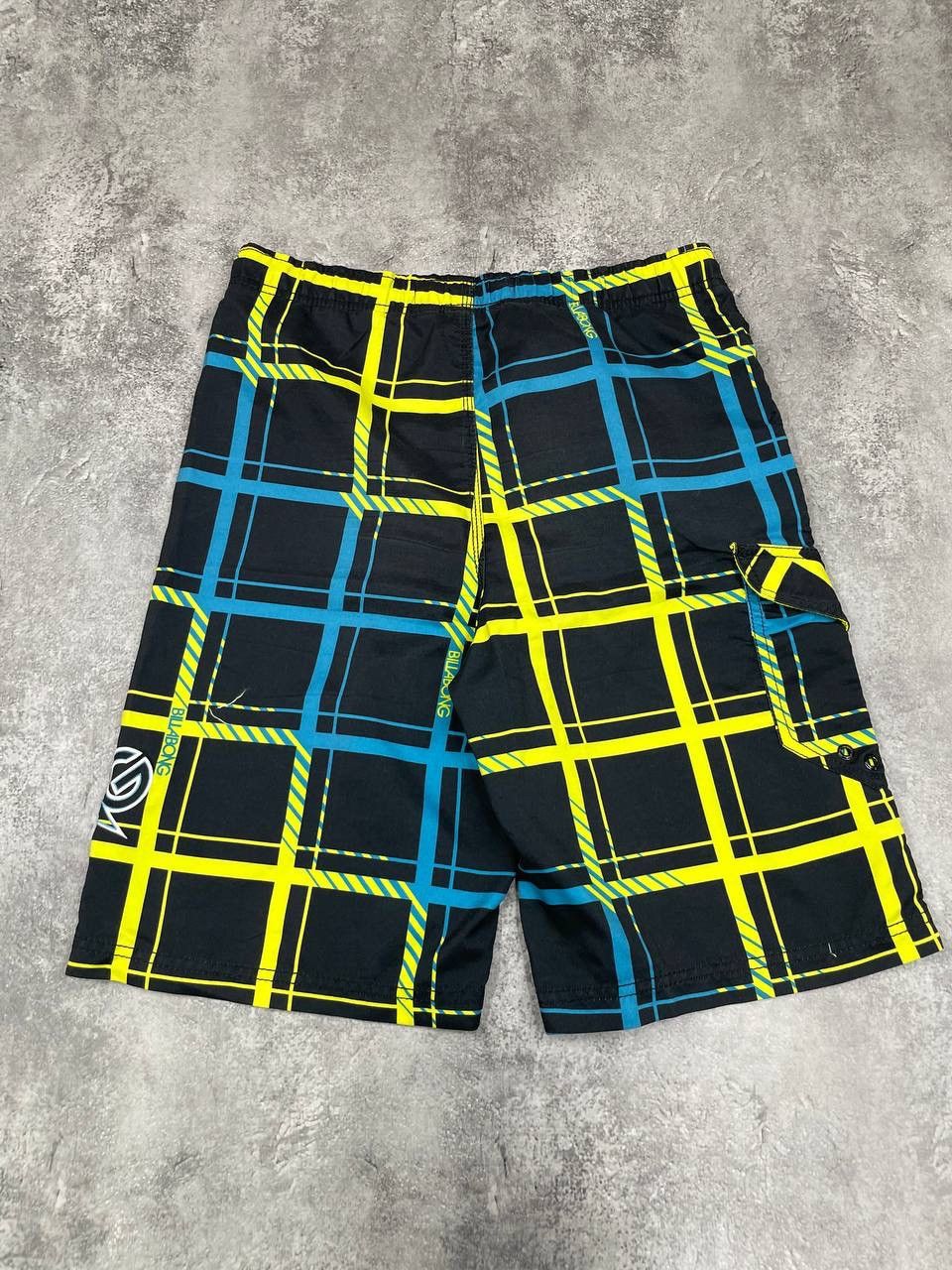 Billabong Billabong Men Board Shorts Swim Surf Black Blue Yellow Check Size US 32 / EU 48 - 6 Thumbnail