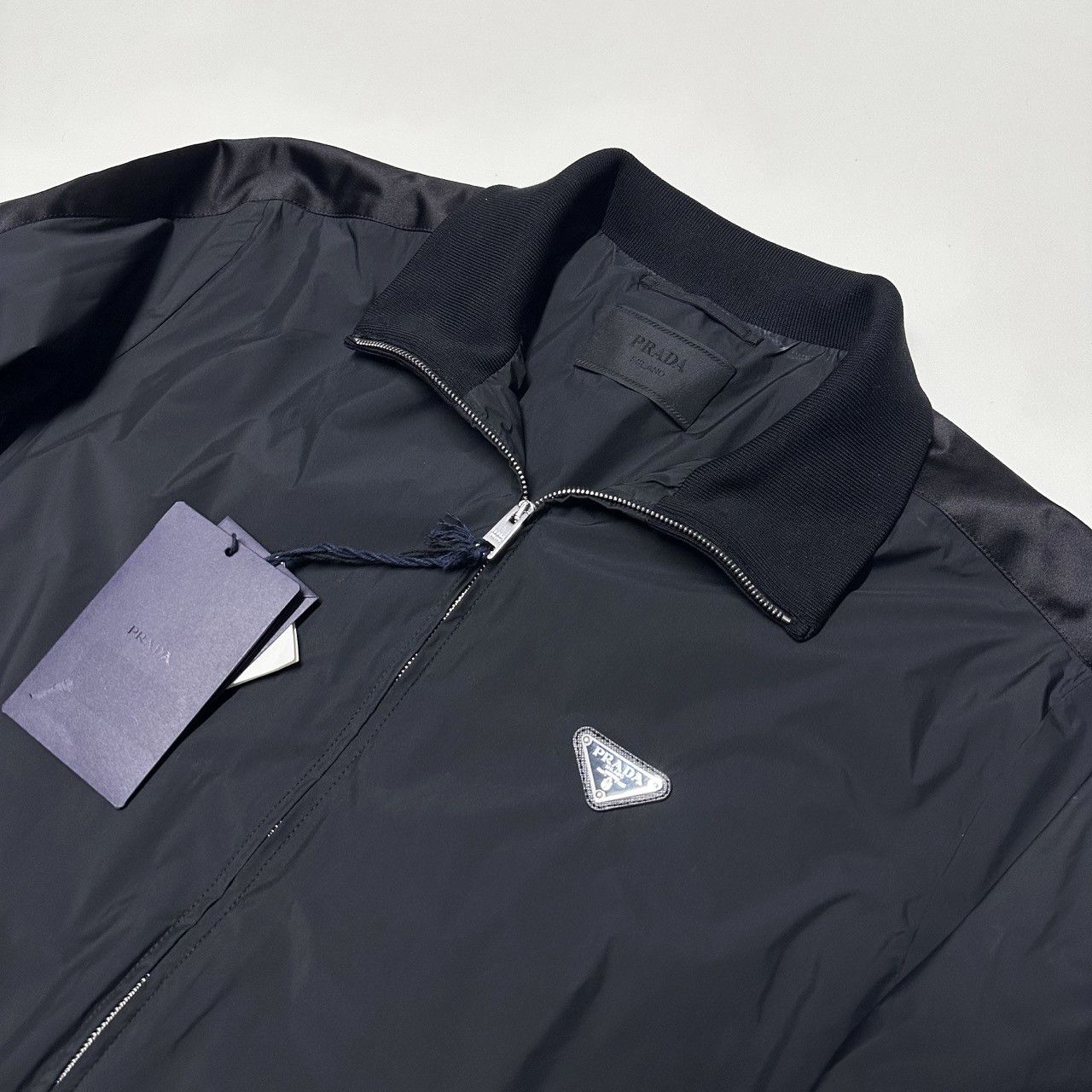 Prada Prada silk jacket size XL X-Large 54 black mens black Size US XL / EU 56 / 4 - 2 Thumbnail