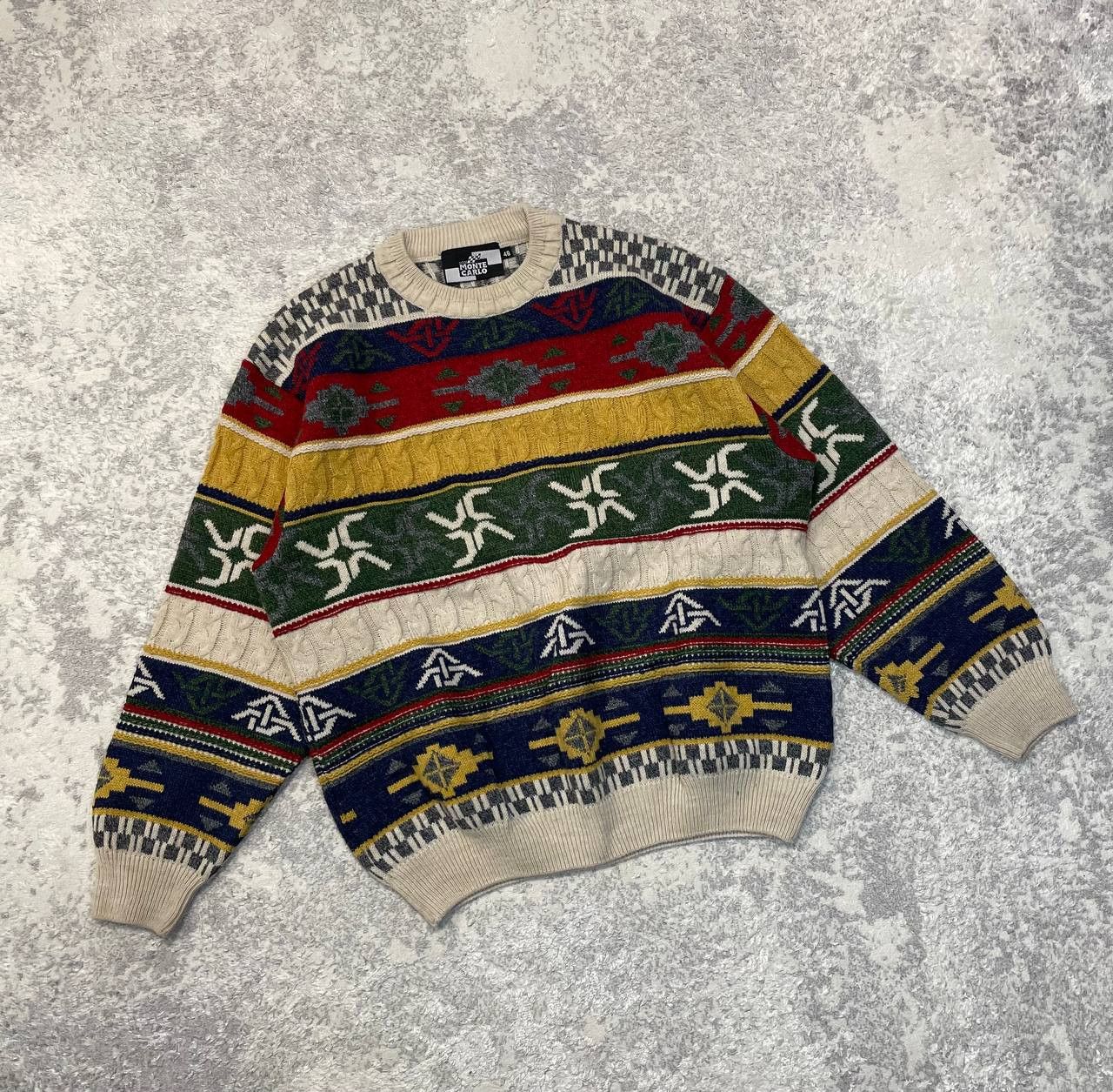 Other Vintage Monte Carlo Merino Wool Sweater Made in Italy Size US M / EU 48-50 / 2 - 2 Thumbnail
