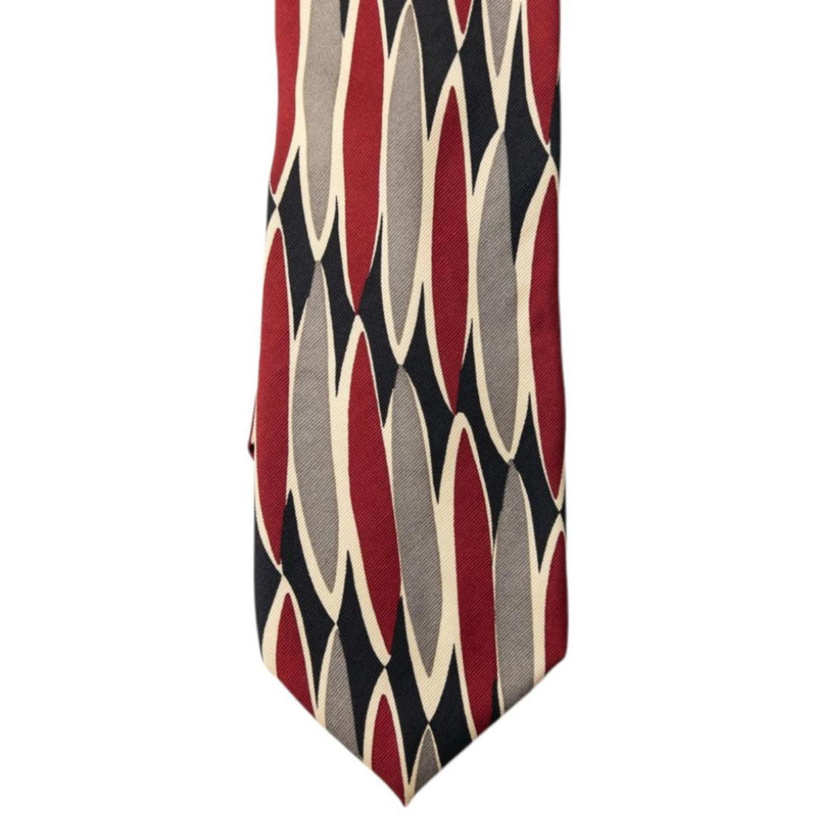 Yohji Yamamoto Vintage Yohji Yamamoto Silk Pattern Tie Size ONE SIZE - 5 Thumbnail