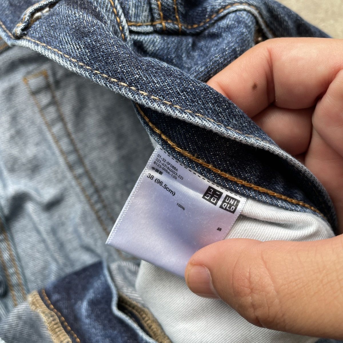 Japanese Brand × Jean × Vintage Vintage Japanese Faded Distressed Selvedge Jeans Pants W37 Size US 37 - 7 Thumbnail
